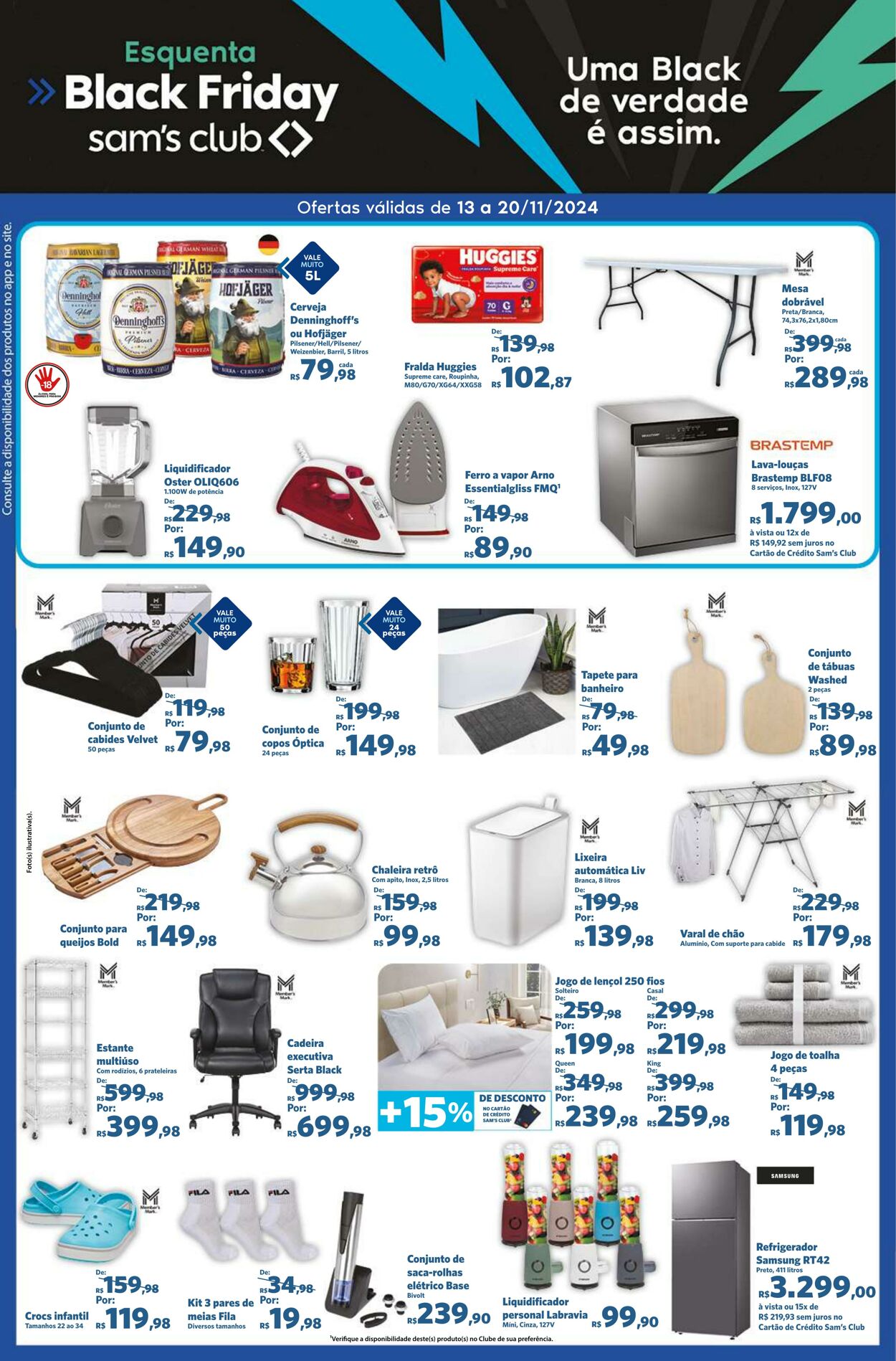 Folheto Sam's Club - Ofertas válidas de 13/11/2024 até 20/11/2024 13 nov, 2024 - 20 nov, 2024