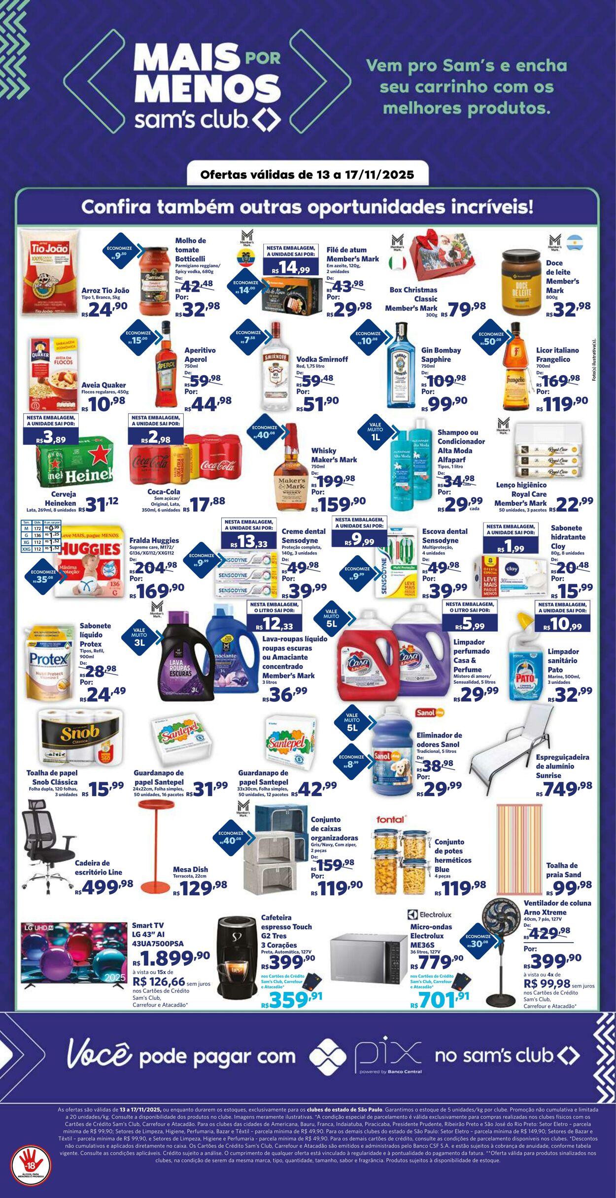 Folheto Sam's Club 13.11.2025 - 17.11.2025