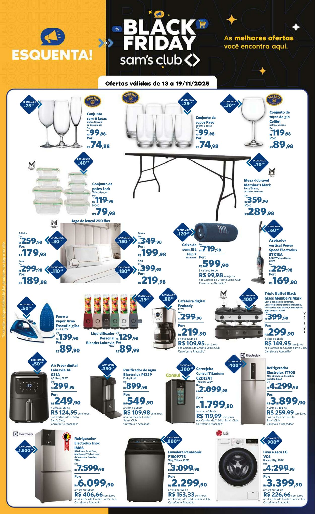 Folheto Sam's Club 13.11.2025 - 19.11.2025