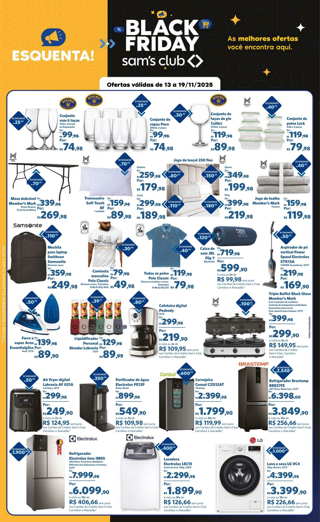 Folheto Sam's Club 13.11.2025 - 19.11.2025