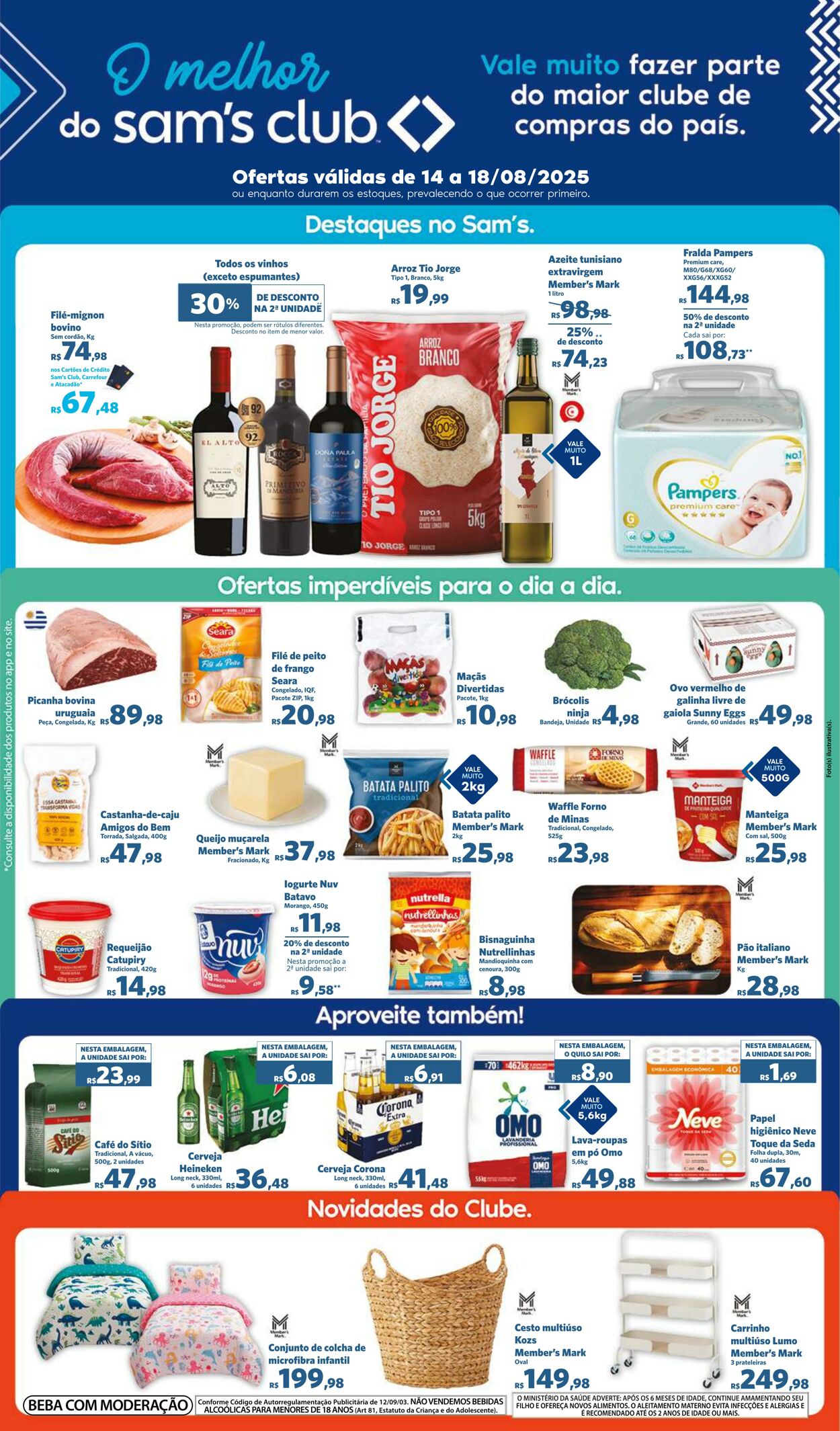 Folheto Sam's Club 14.08.2025 - 18.08.2025