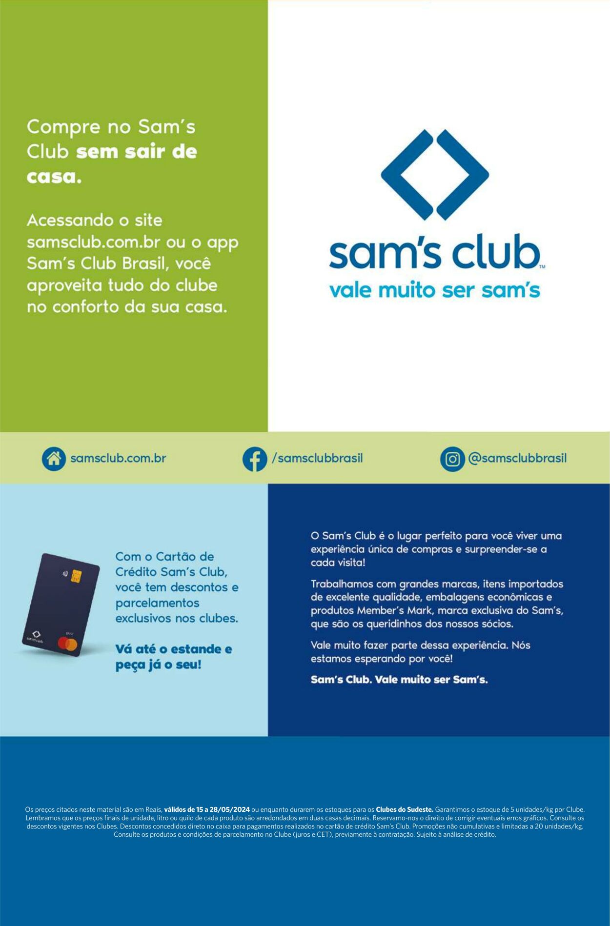 Folheto Sam's Club 15.05.2024 - 28.05.2024