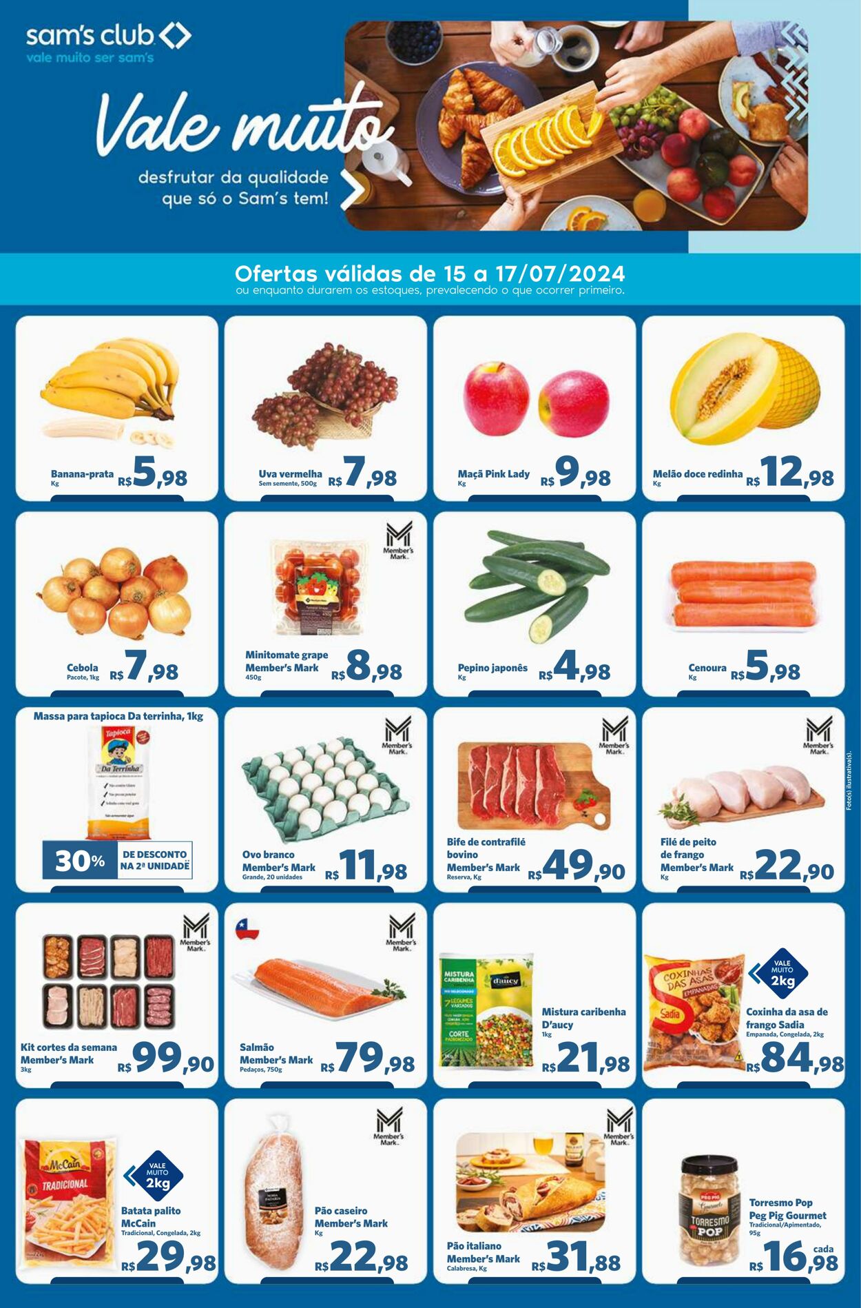 Folheto Sam's Club 15.07.2024 - 17.07.2024