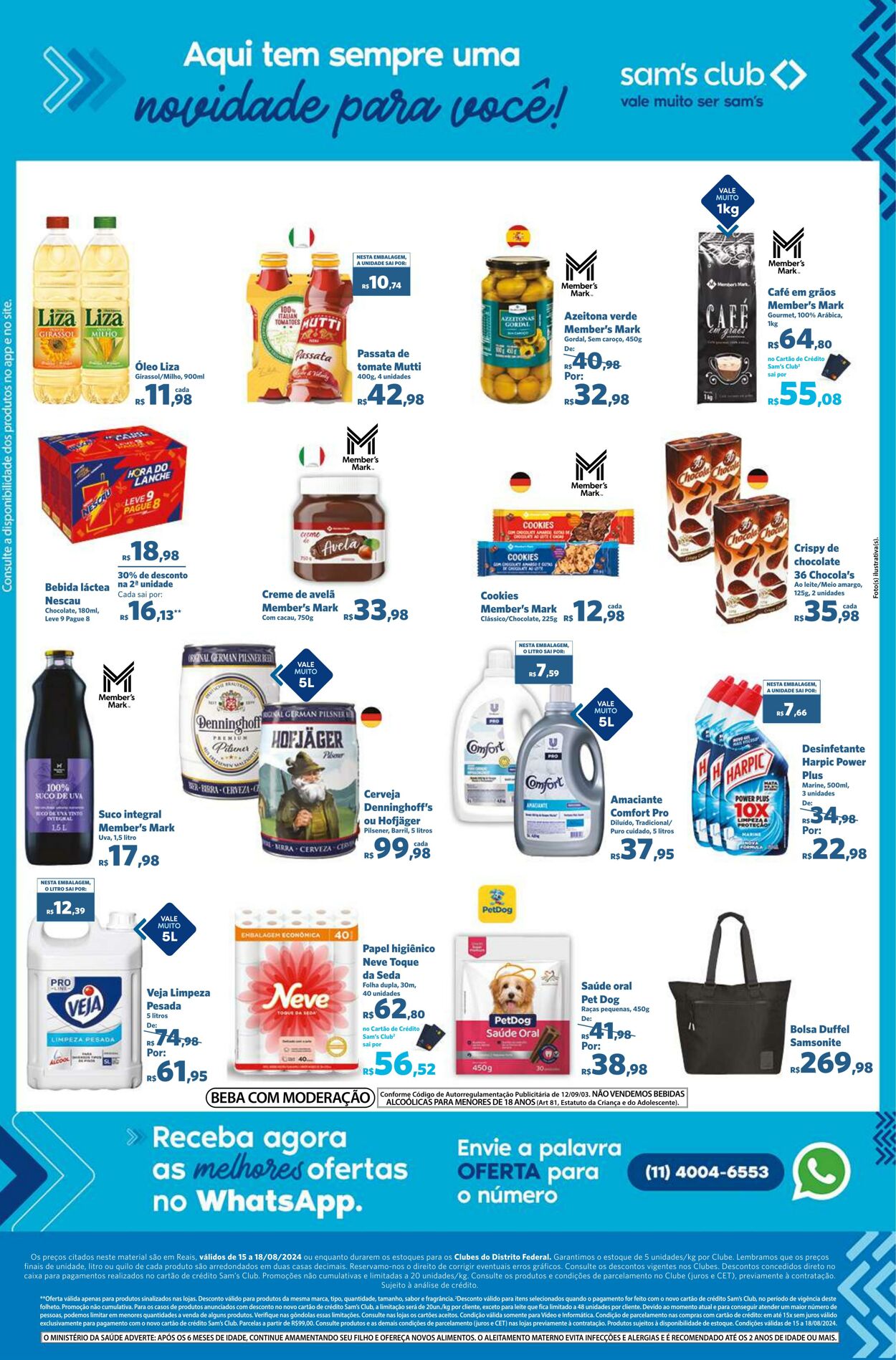 Folheto Sam's Club 15.08.2024 - 18.08.2024