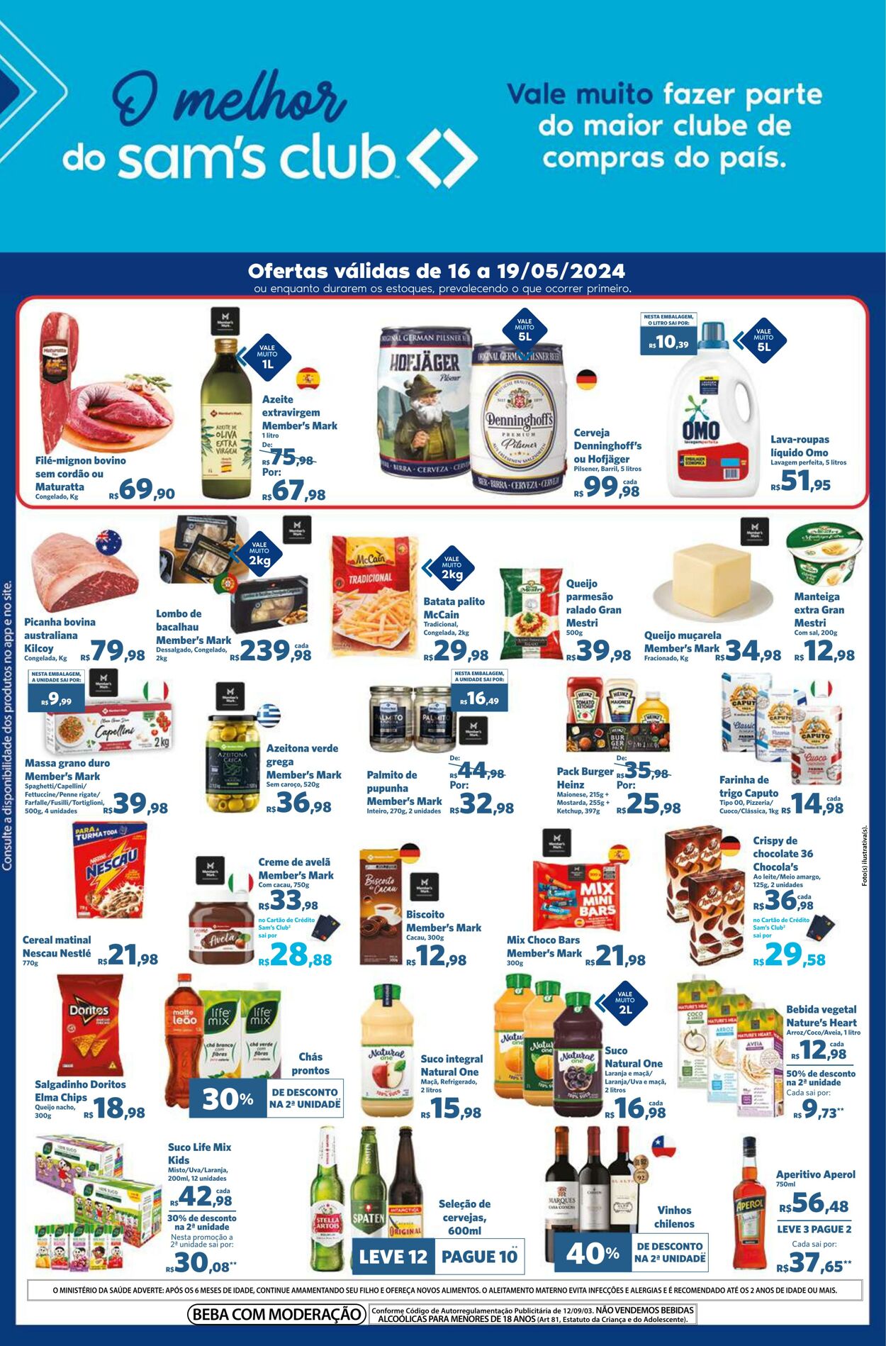 Folheto Sam's Club 16.05.2024 - 19.05.2024