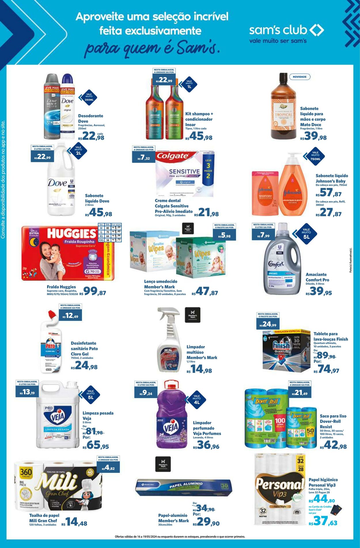 Folheto Sam's Club 16.05.2024 - 19.05.2024