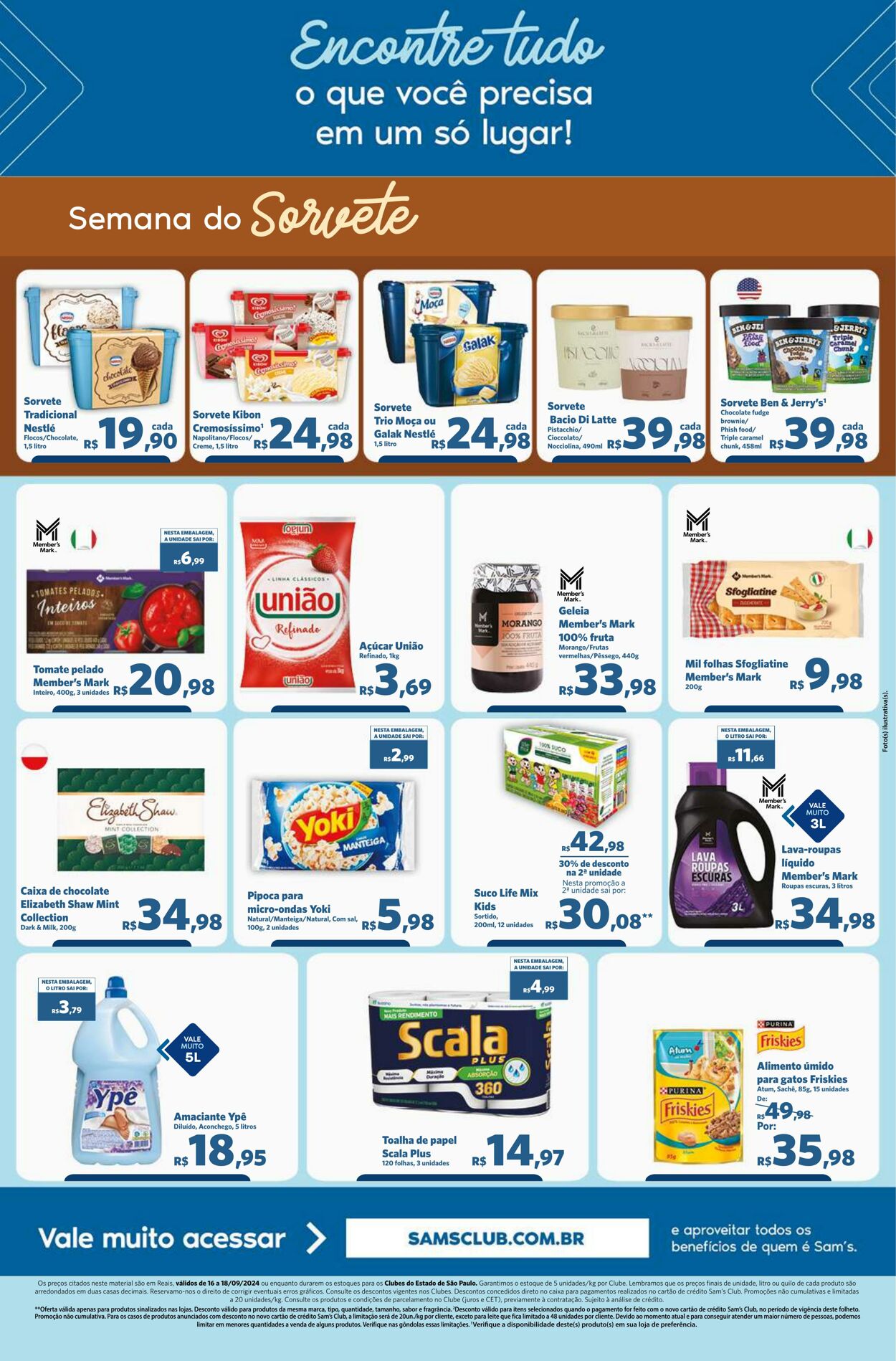 Folheto Sam's Club 16.09.2024 - 18.09.2024