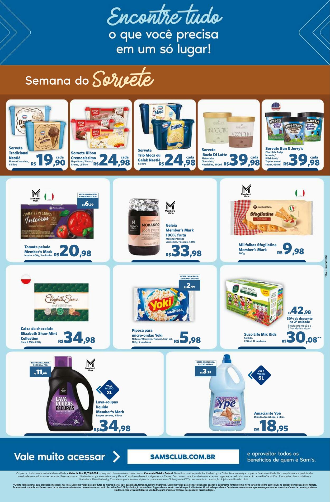 Folheto Sam's Club 16.09.2024 - 18.09.2024