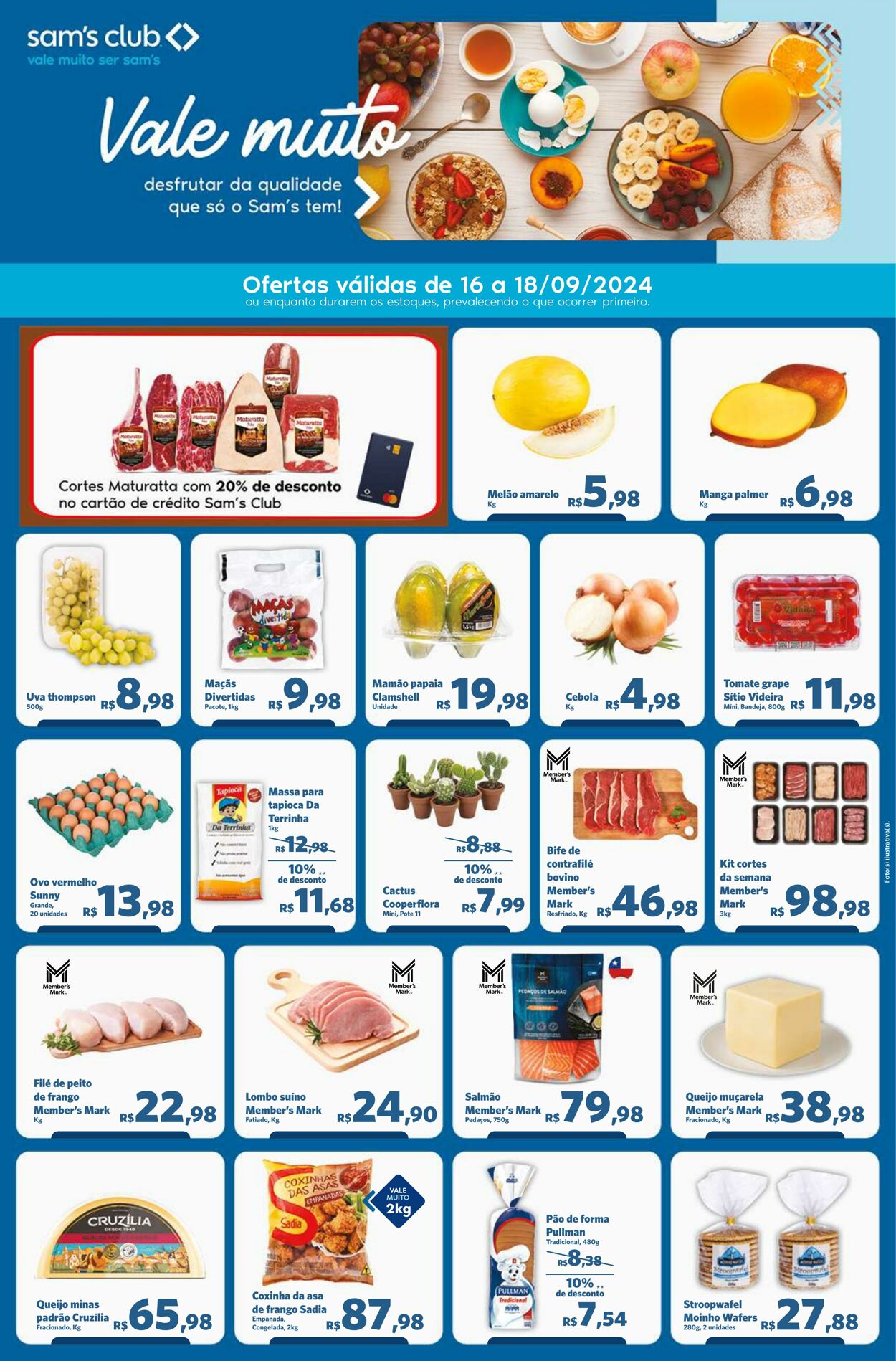 Folheto Sam's Club 16.09.2024 - 18.09.2024