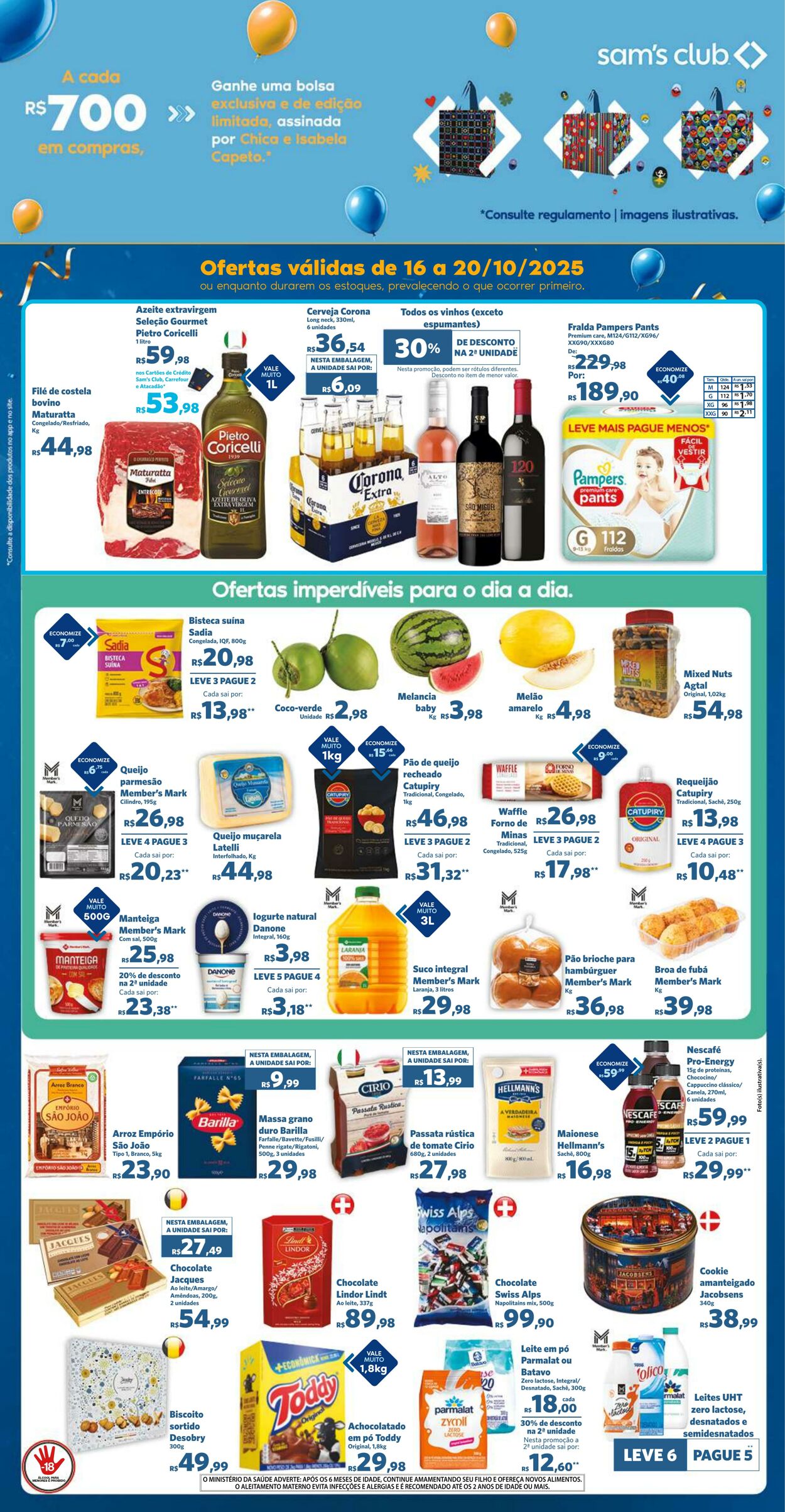 Folheto Sam's Club 16.10.2025 - 20.10.2025
