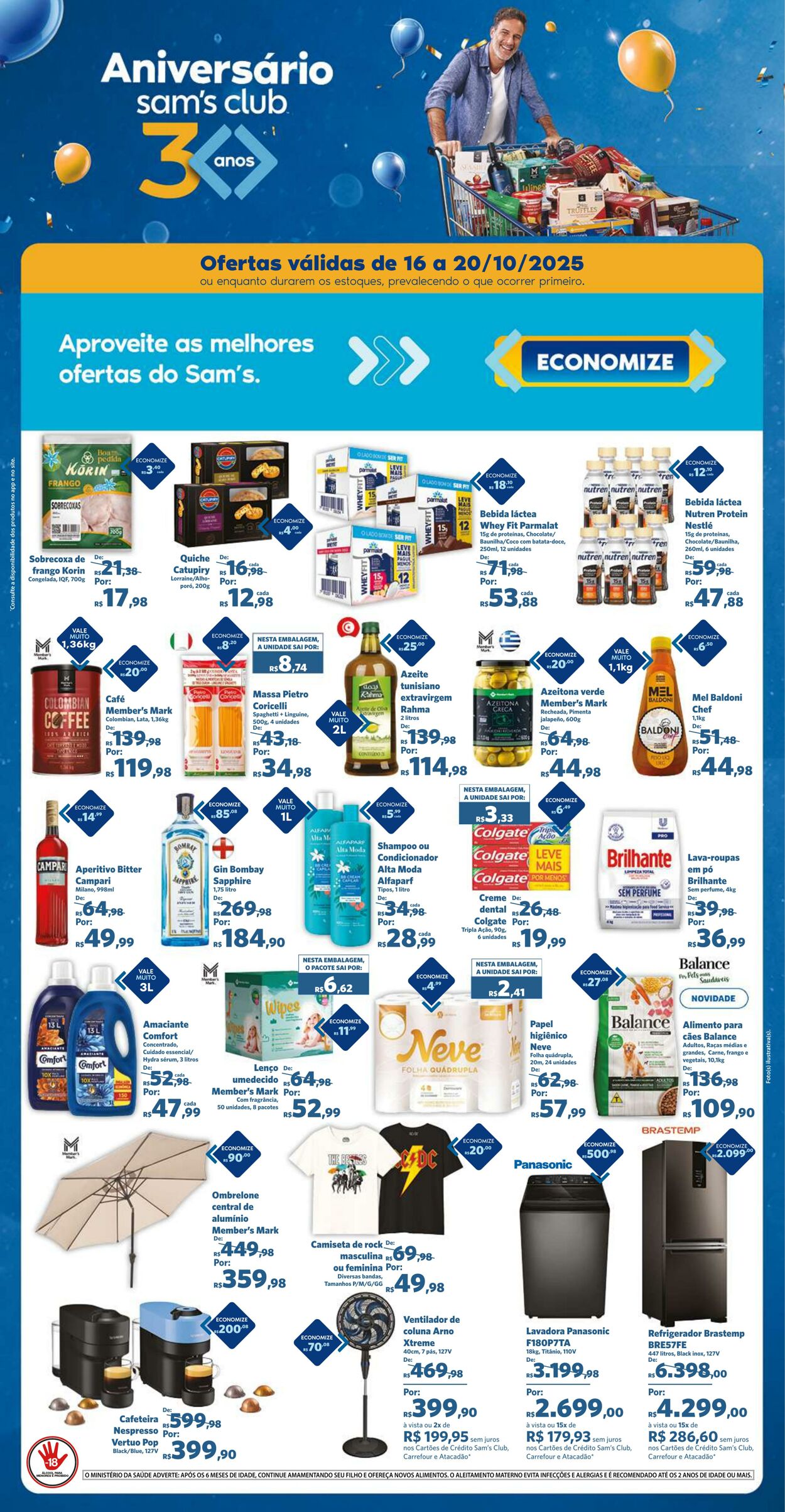 Folheto Sam's Club 16.10.2025 - 20.10.2025