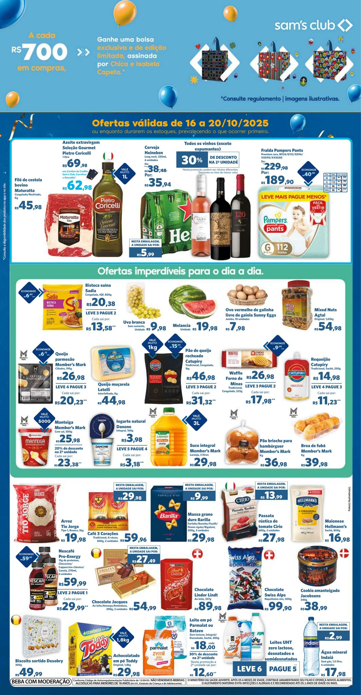 Folheto Sam's Club 16.10.2025 - 20.10.2025