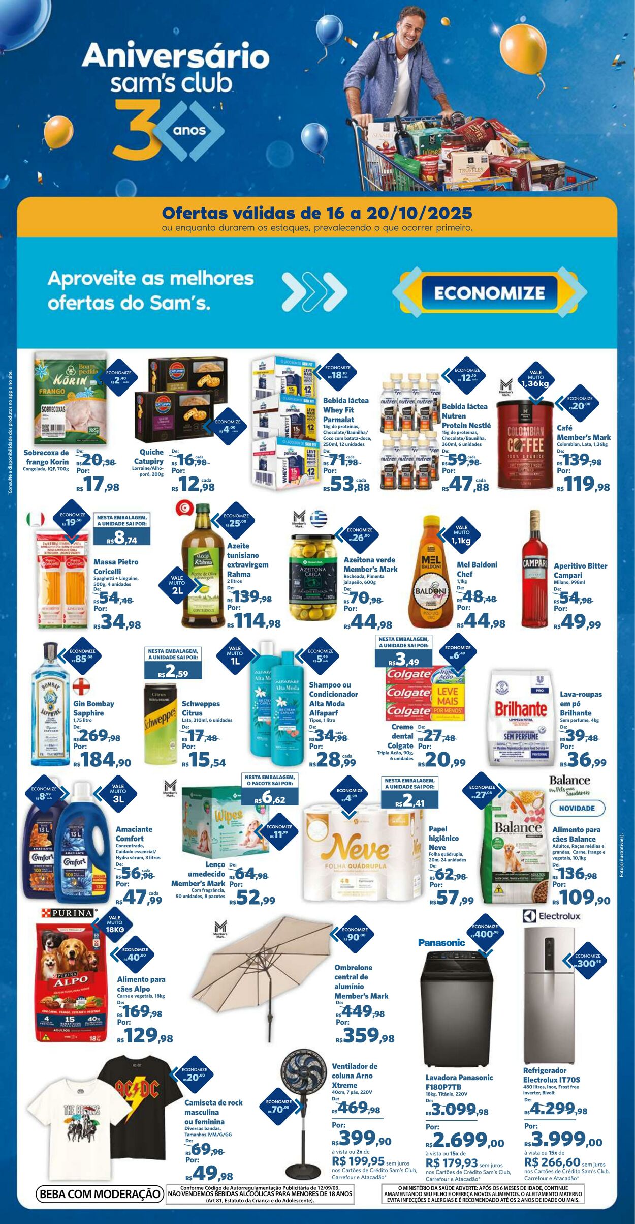 Folheto Sam's Club 16.10.2025 - 20.10.2025