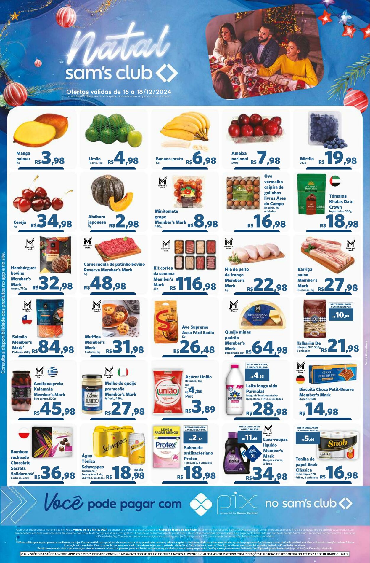 Folheto Sam's Club - Ofertas válidas de 16/12/2024 até 18/12/2024 16 dez, 2024 - 18 dez, 2024