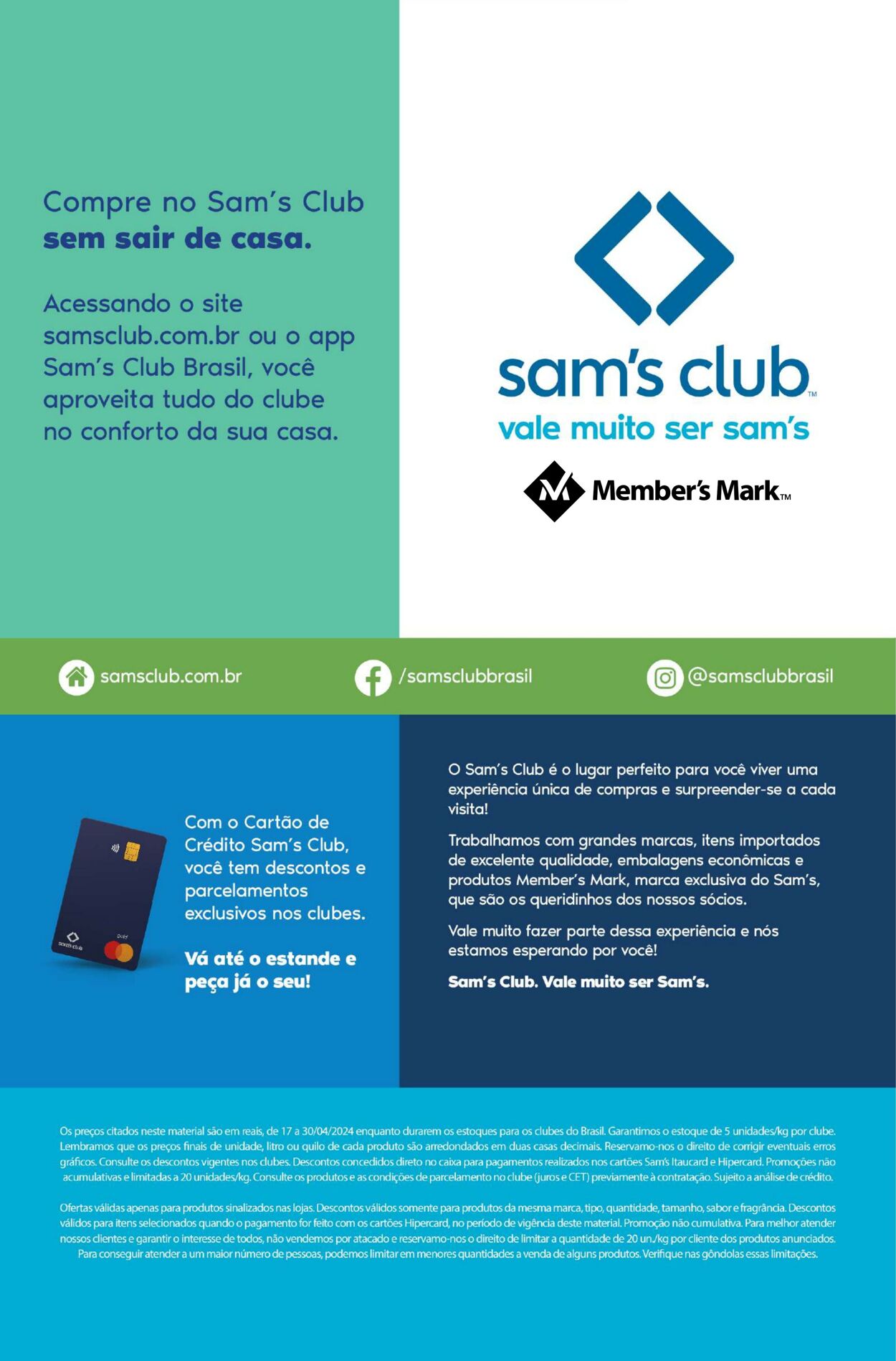 Folheto Sam's Club 17.04.2024 - 30.04.2024
