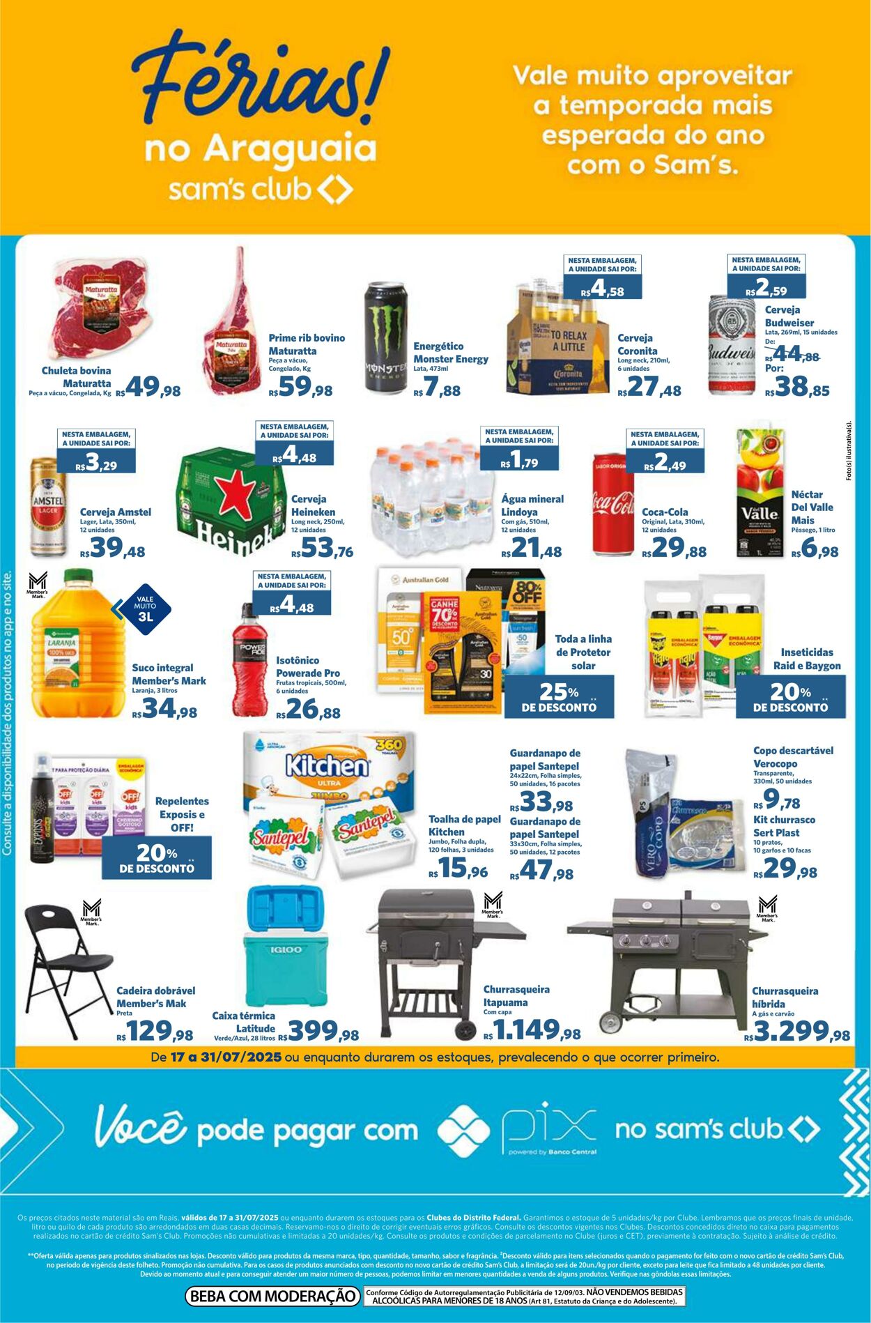 Folheto Sam's Club 17.07.2025 - 31.07.2025