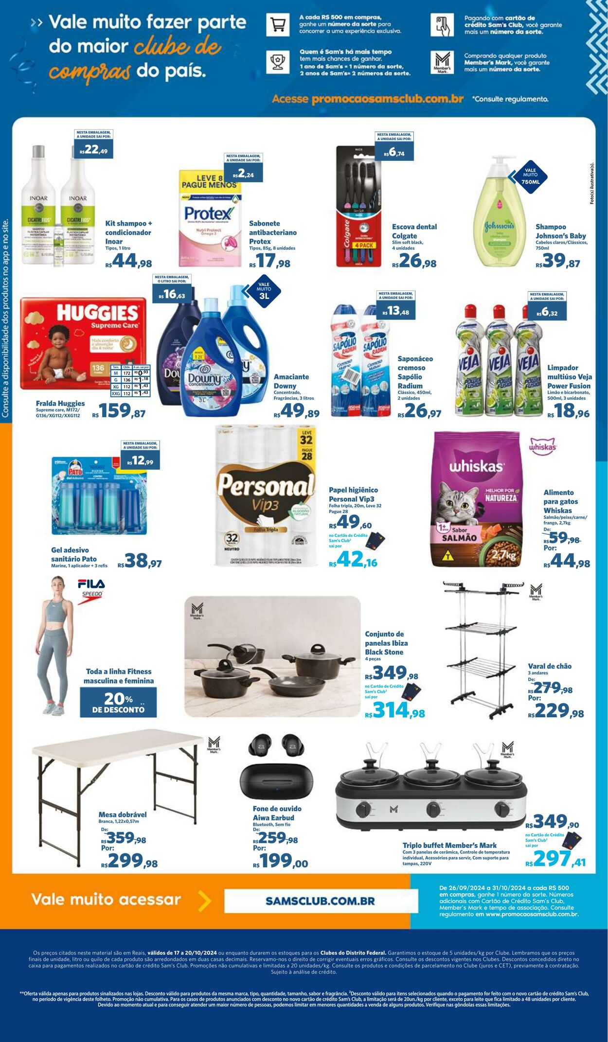 Folheto Sam's Club 17.10.2024 - 20.10.2024