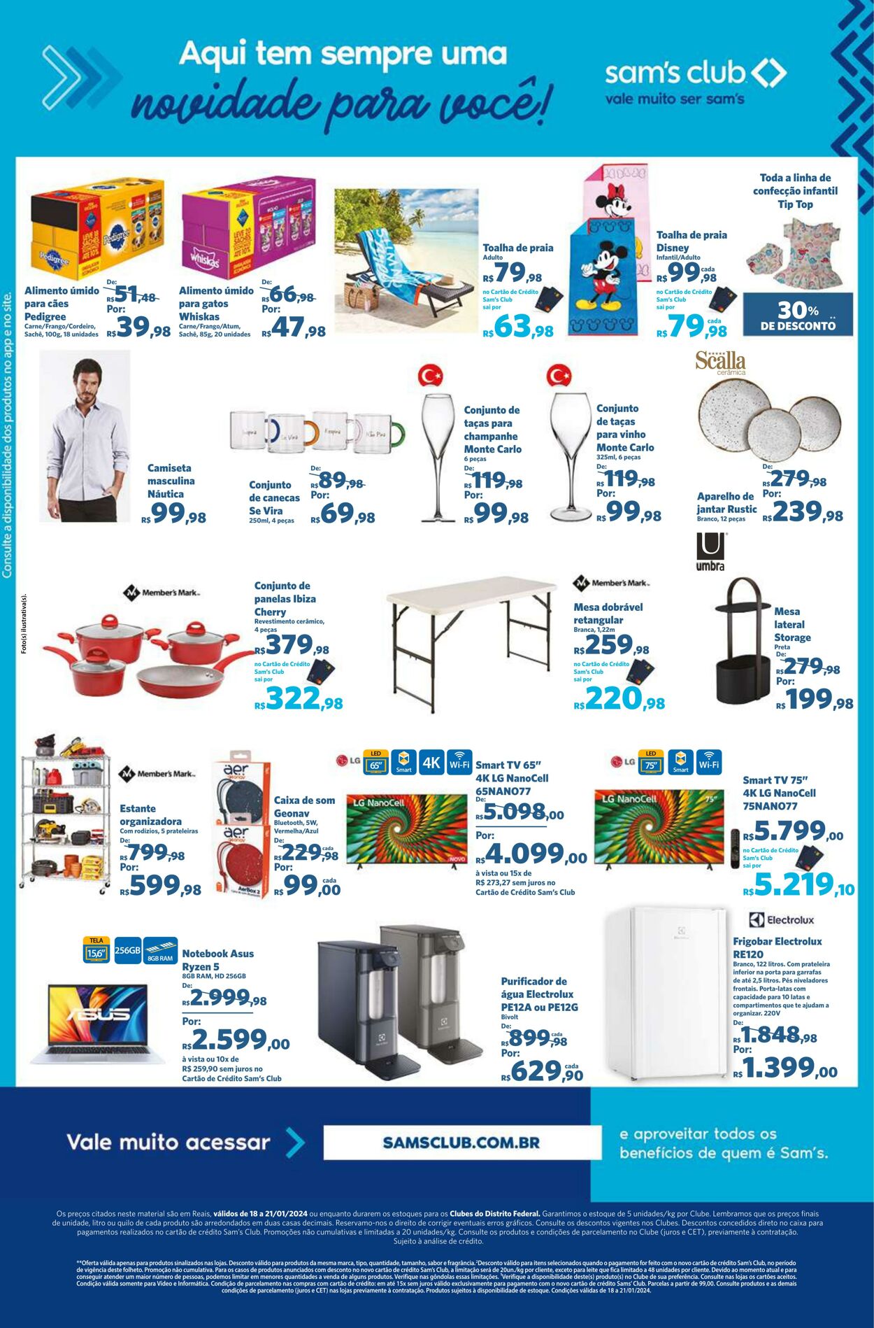 Folheto Sam's Club 18.01.2024 - 21.01.2024