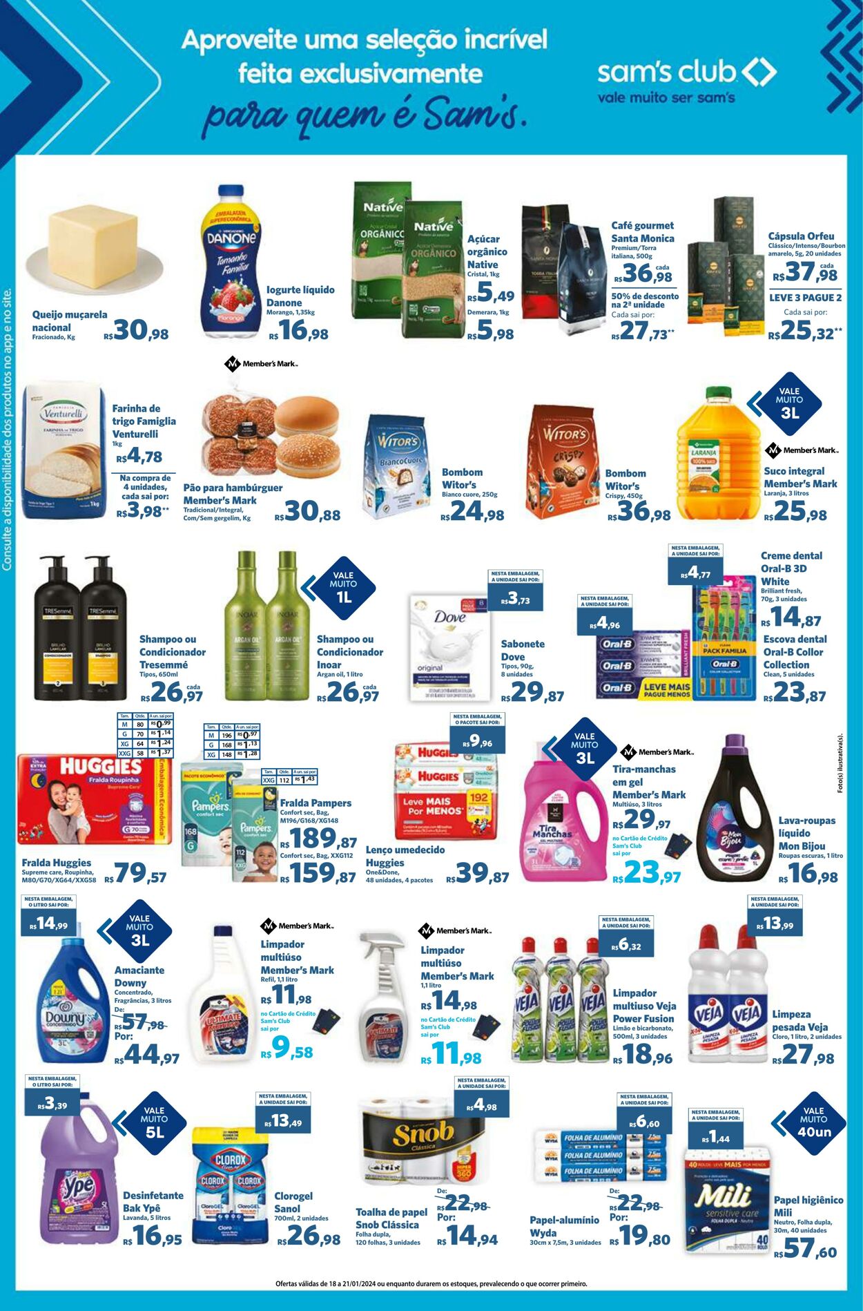 Folheto Sam's Club 18.01.2024 - 21.01.2024