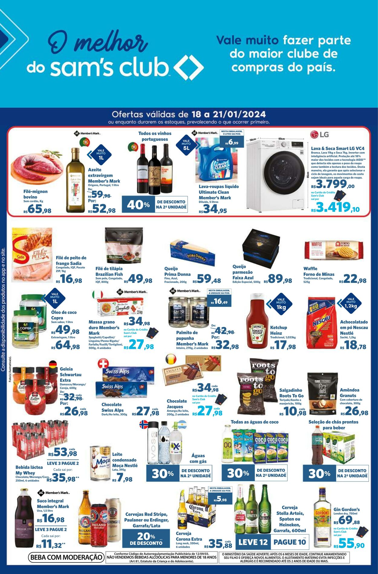 Folheto Sam's Club 18.01.2024 - 21.01.2024