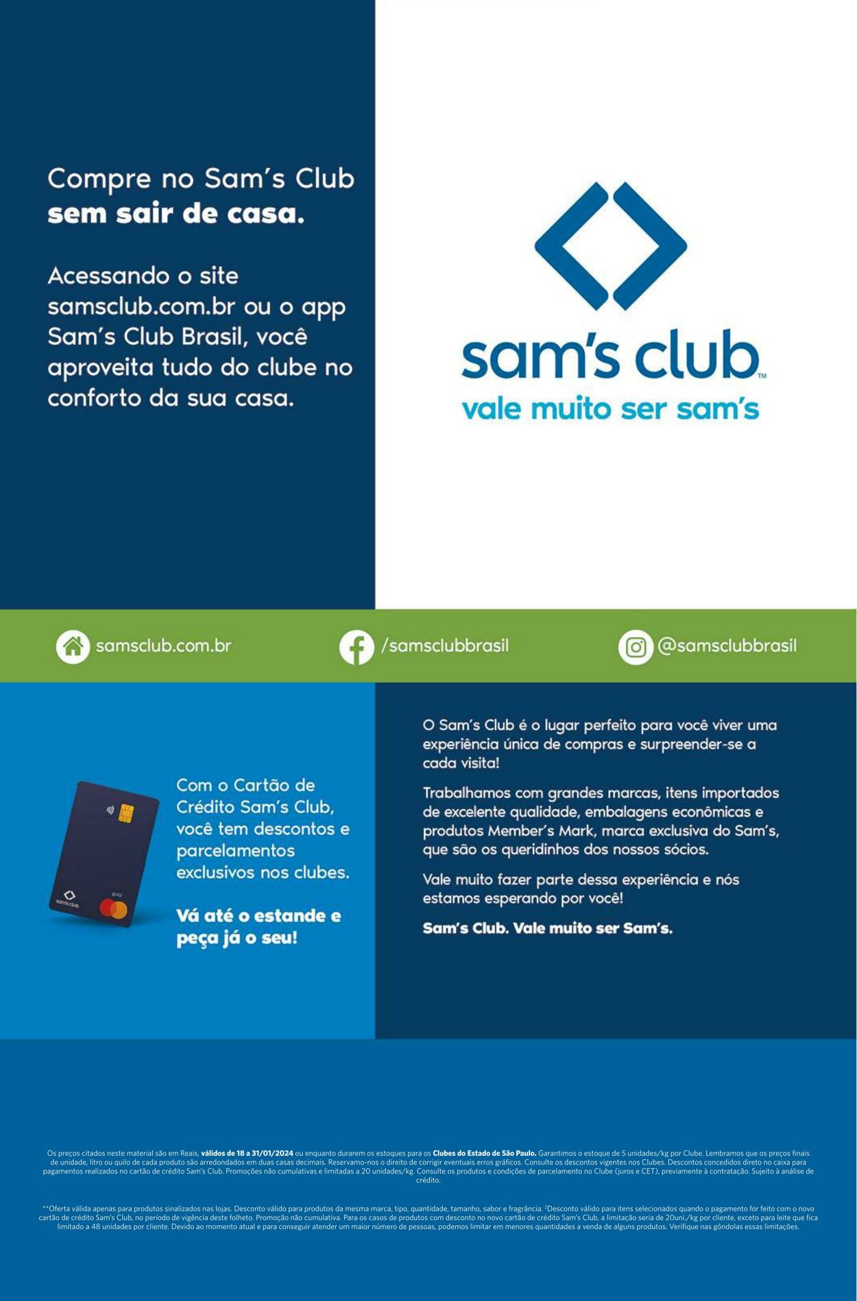 Folheto Sam's Club 18.01.2024 - 31.01.2024