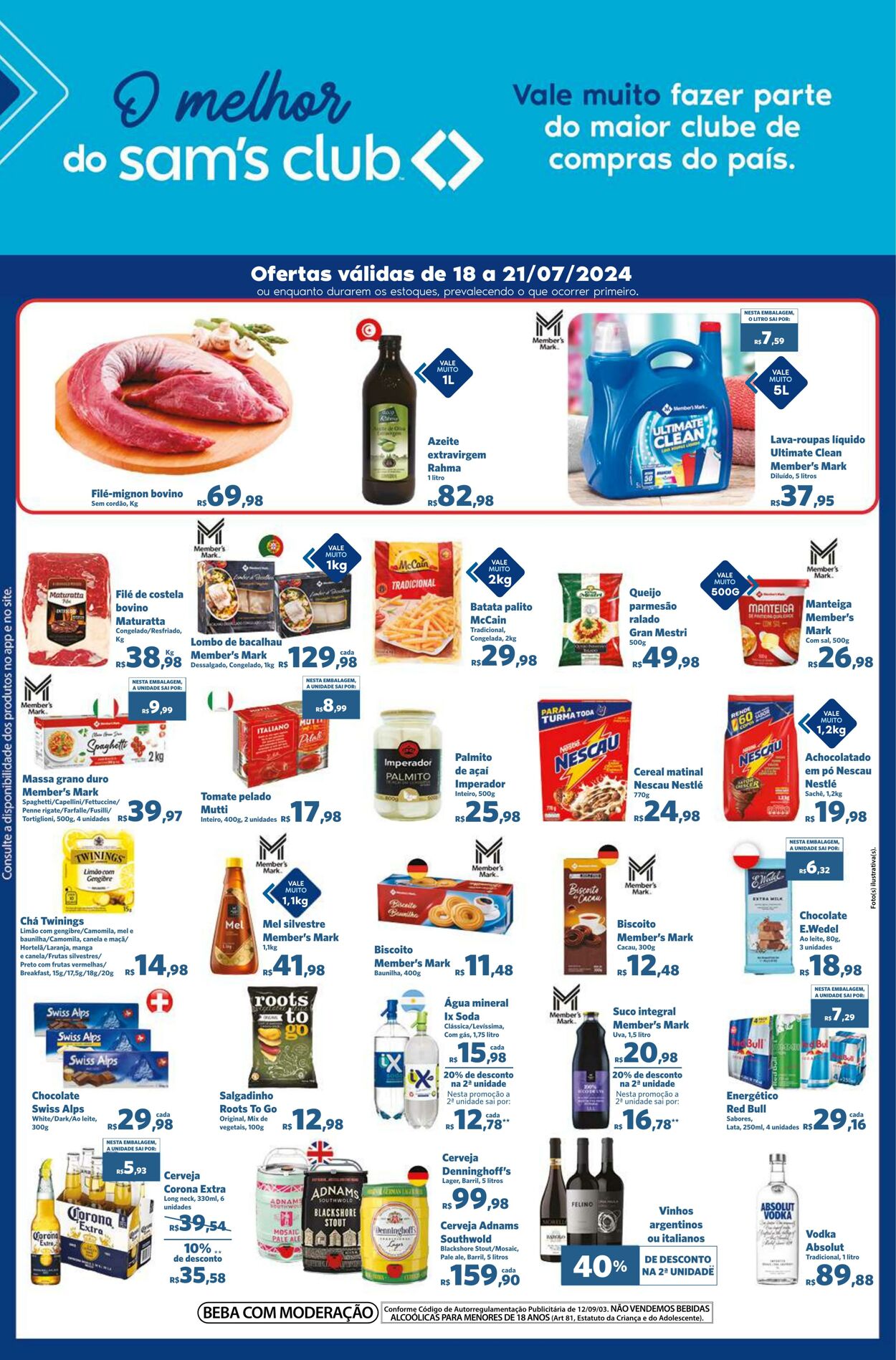 Folheto Sam's Club 18.07.2024 - 21.07.2024