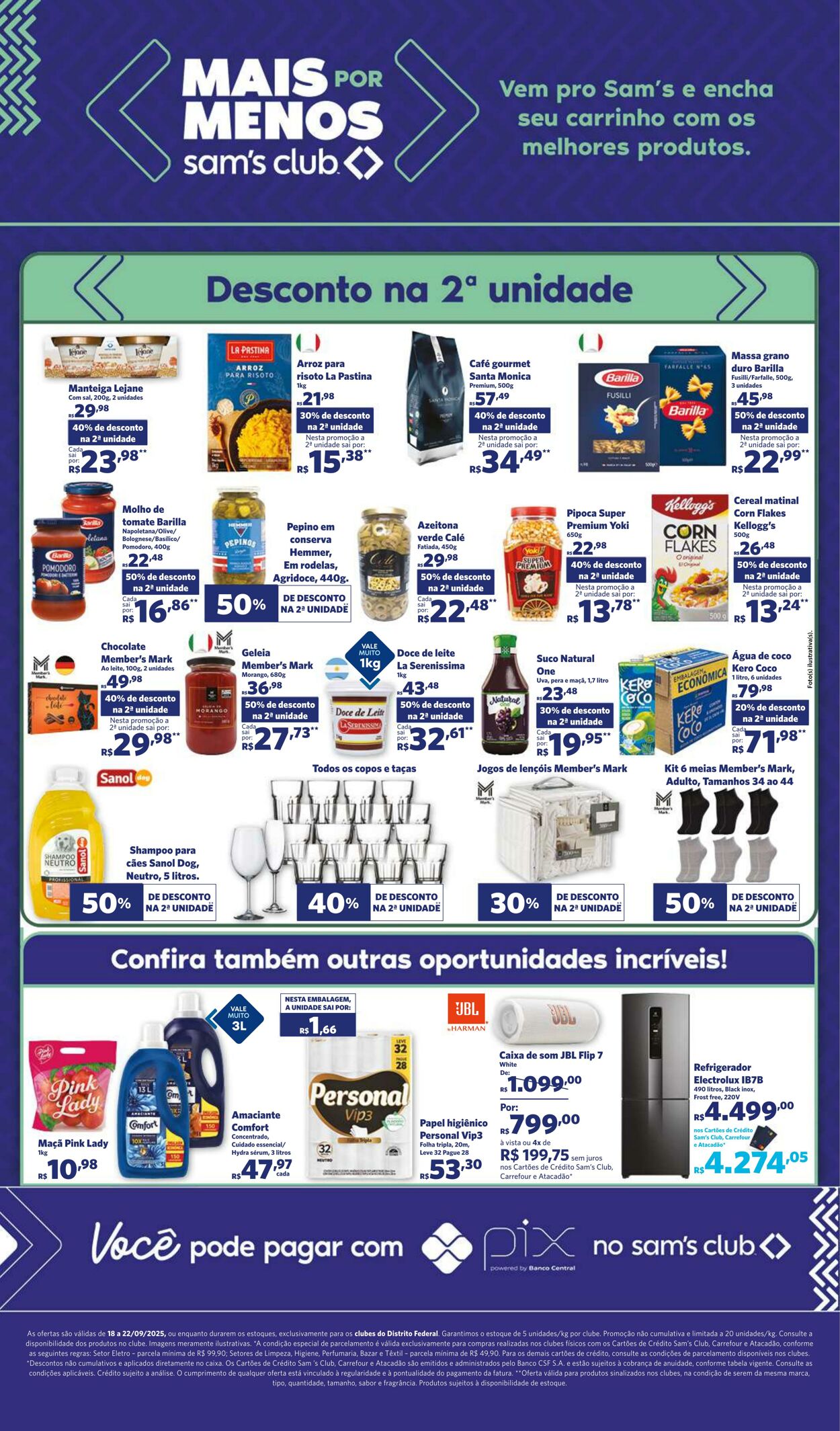 Folheto Sam's Club 18.09.2025 - 22.09.2025