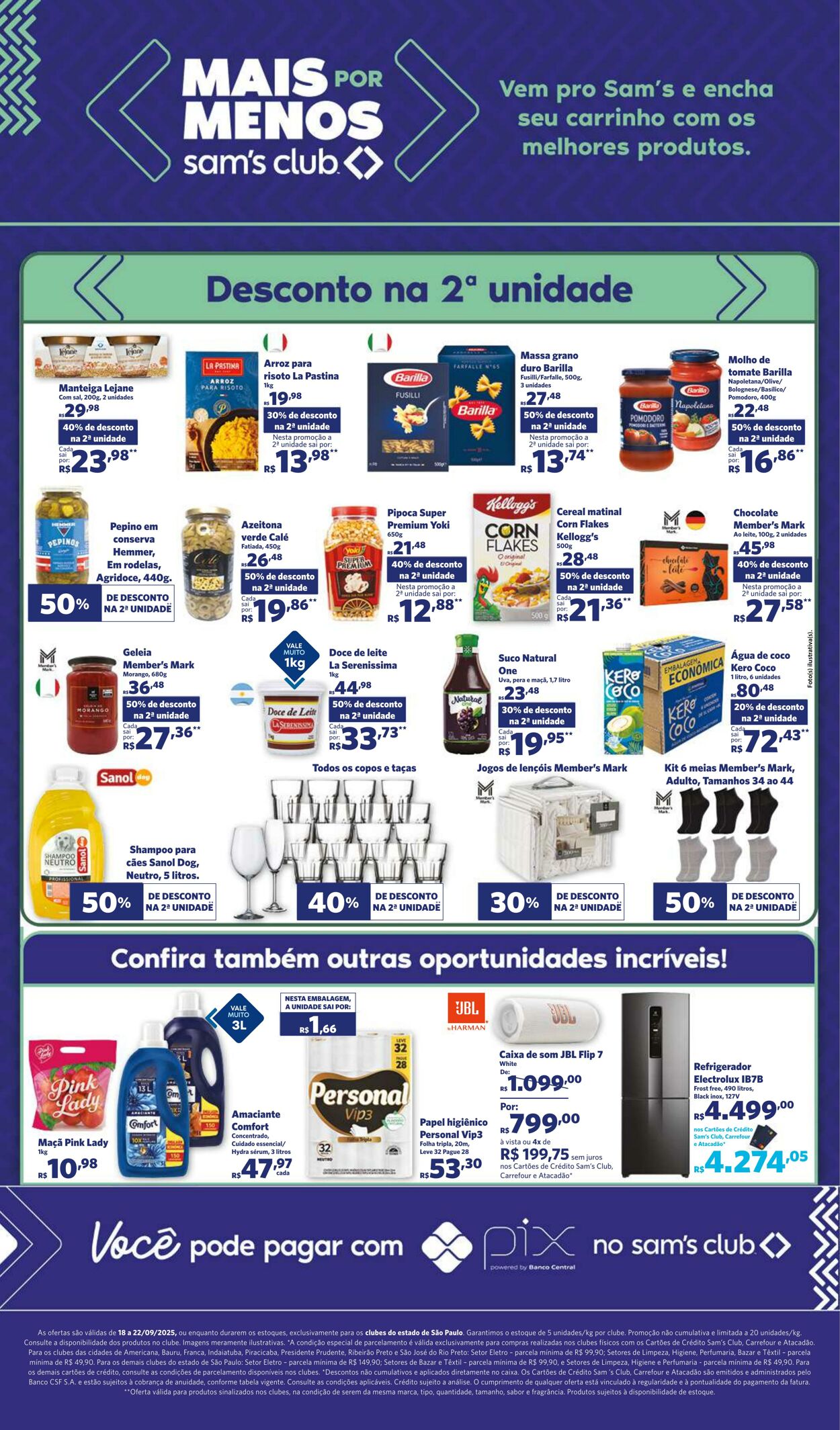Folheto Sam's Club 18.09.2025 - 22.09.2025