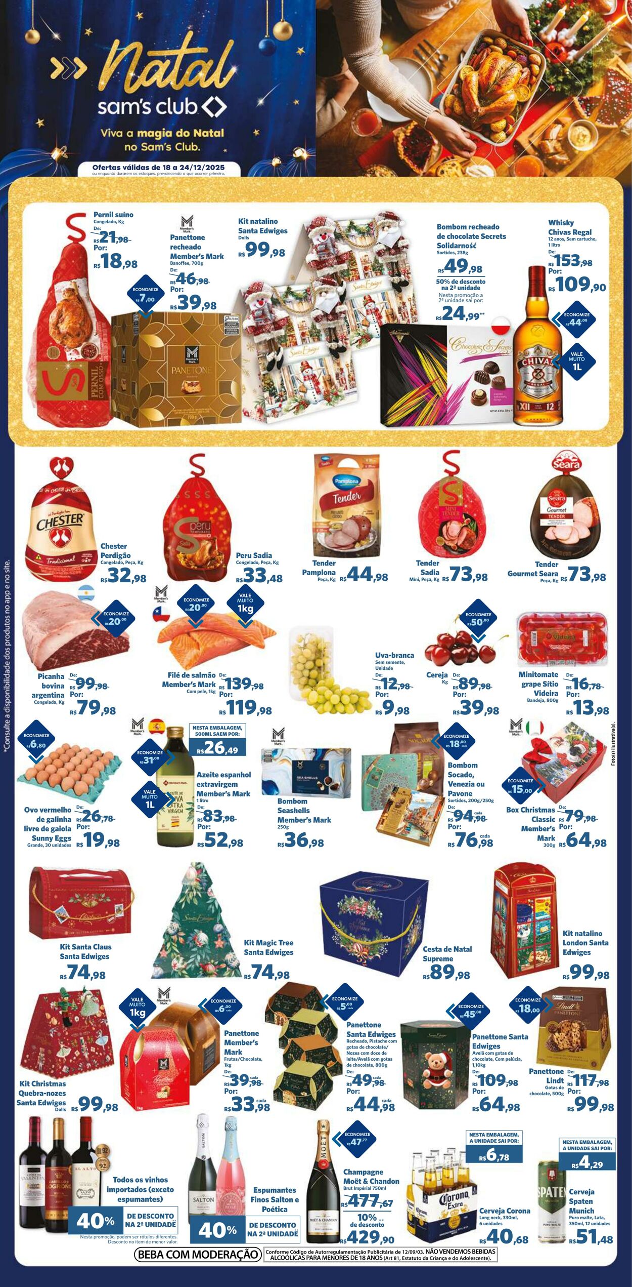 Folheto Sam's Club 18.12.2025 - 24.12.2025