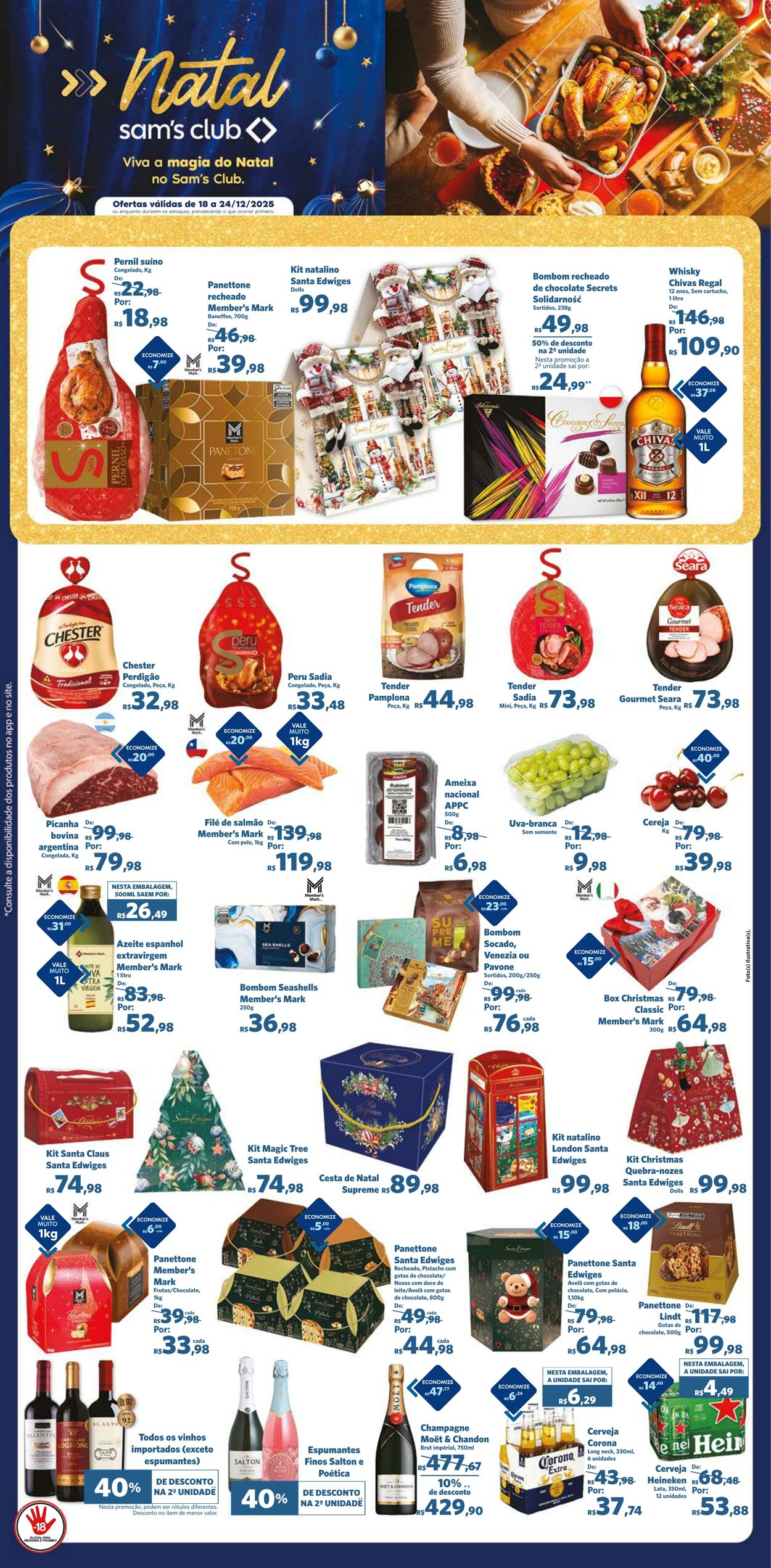 Folheto Sam's Club 18.12.2025 - 24.12.2025