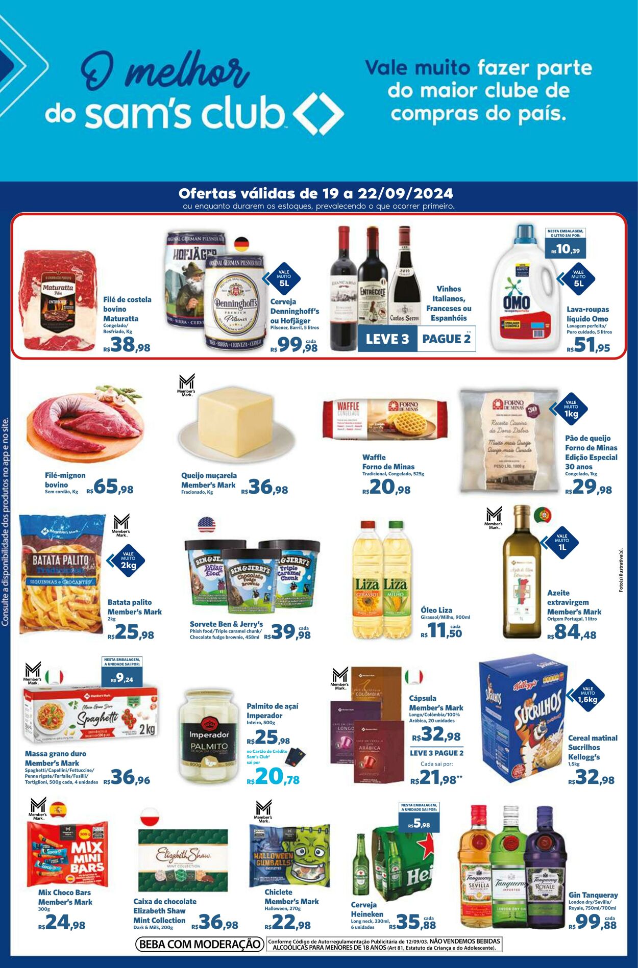 Folheto Sam's Club - Ofertas válidas de 19/09/2024 até 22/09/2024 19 set, 2024 - 22 set, 2024