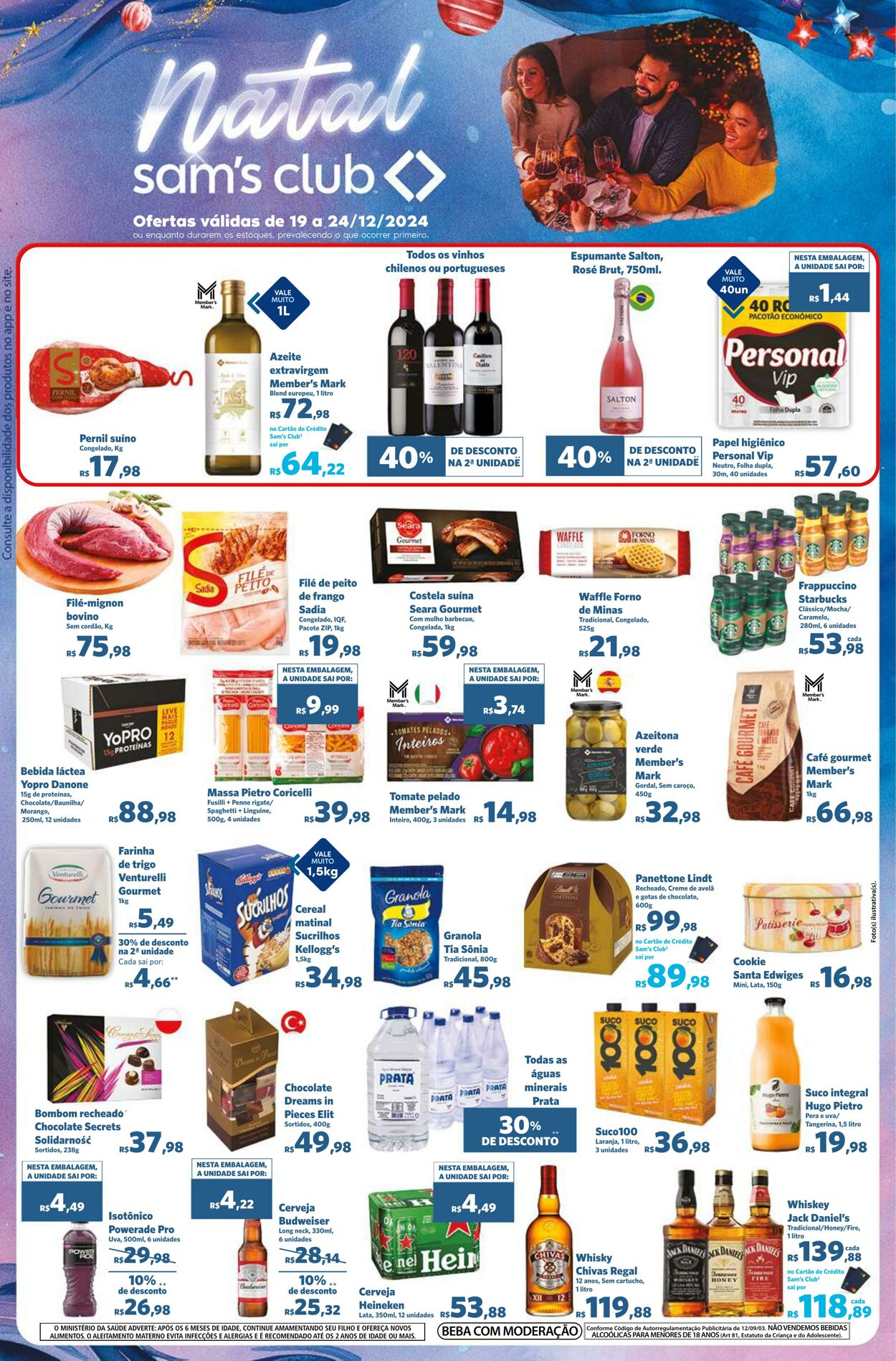 Folheto Sam's Club - Ofertas válidas de 19/12/2024 até 24/12/2024 19 dez, 2024 - 24 dez, 2024