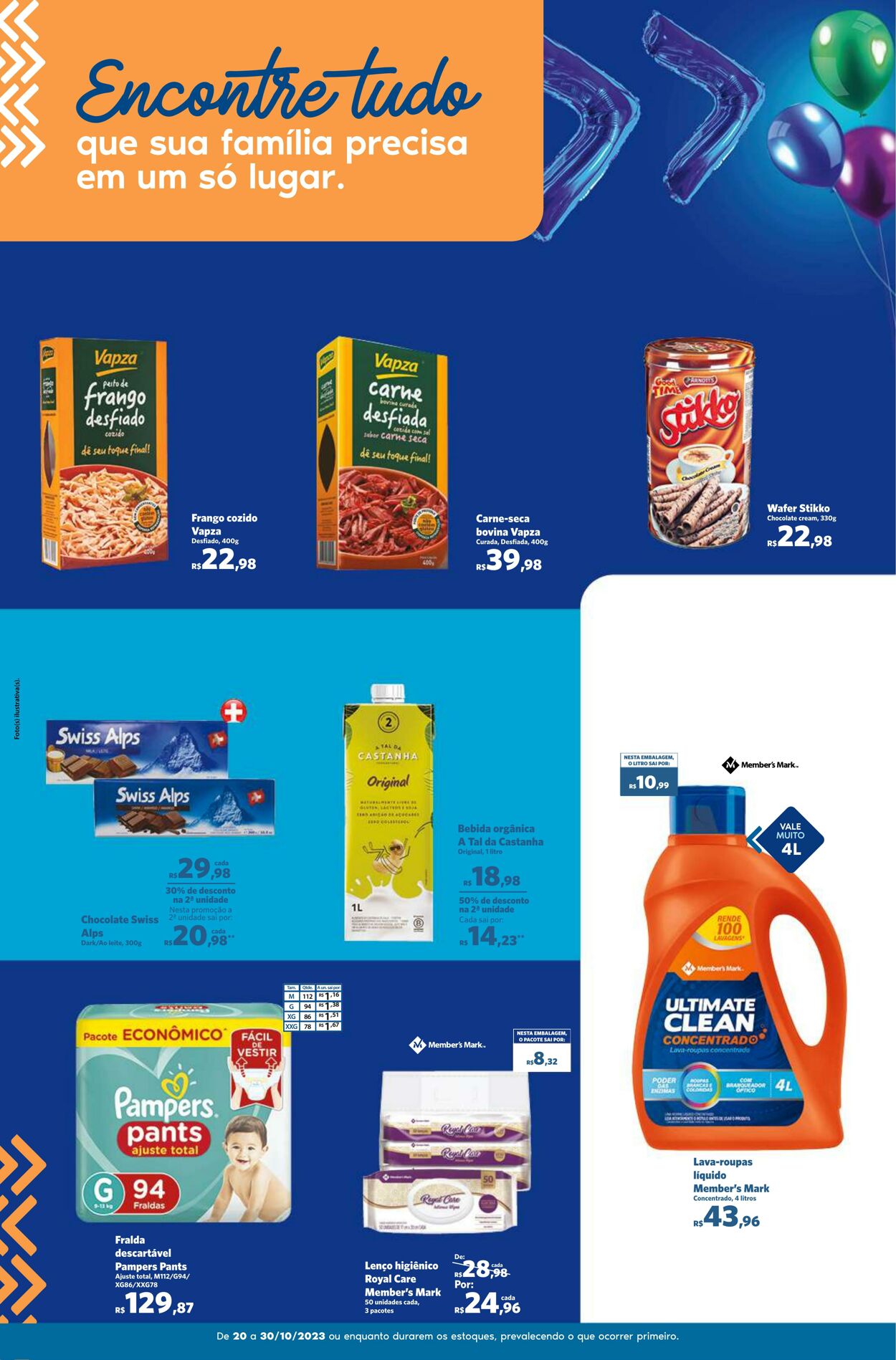 Folheto Sam's Club 20.10.2023 - 30.10.2023