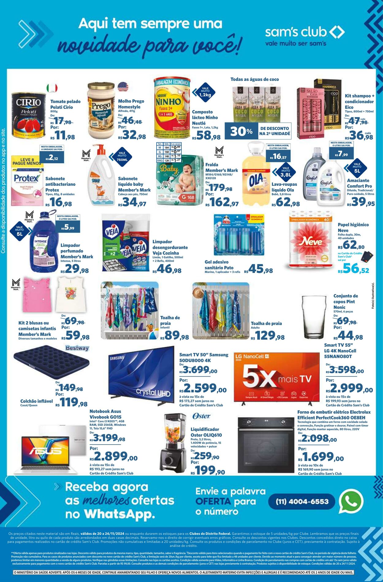 Folheto Sam's Club 20.11.2024 - 24.11.2024