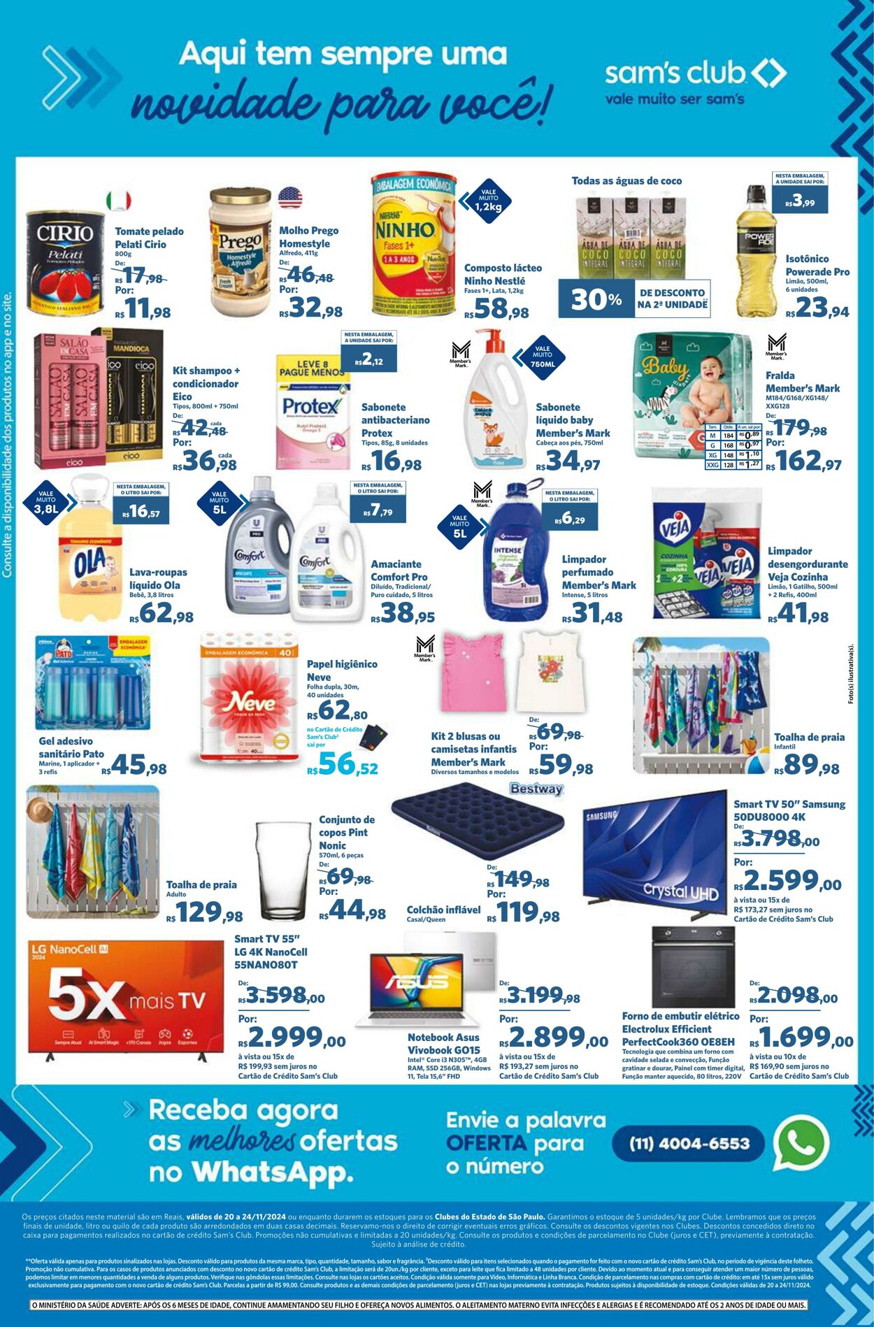 Folheto Sam's Club 20.11.2024 - 24.11.2024