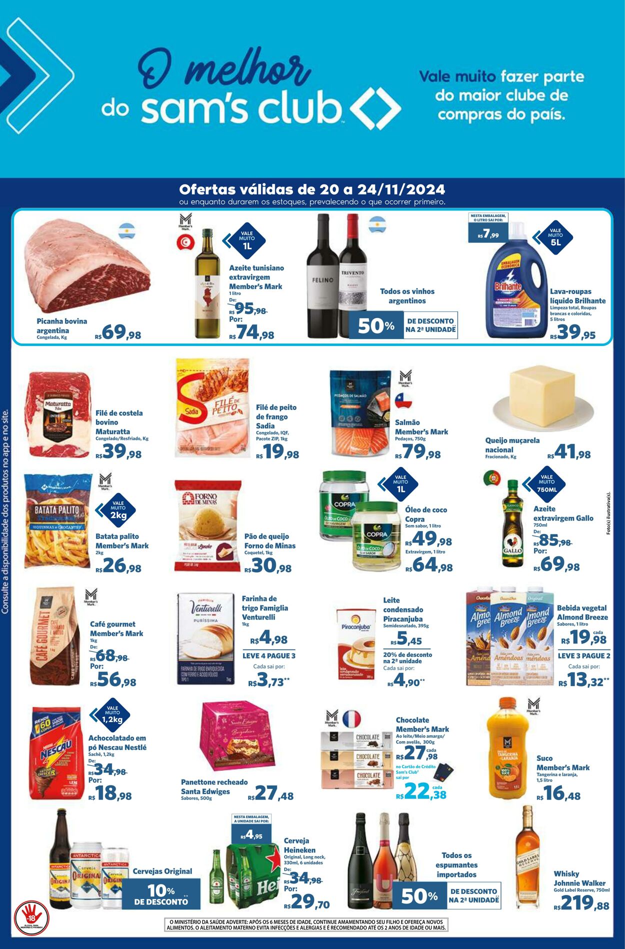 Folheto Sam's Club 20.11.2024 - 24.11.2024