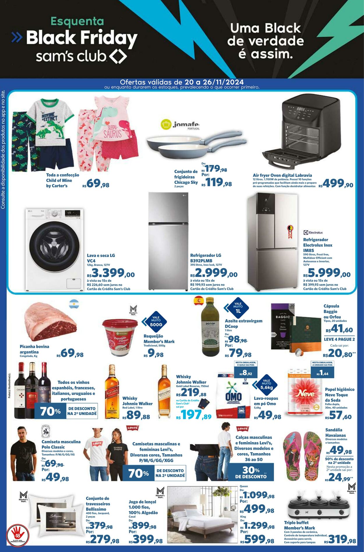 Folheto Sam's Club - Ofertas válidas de 20/11/2024 até 26/11/2024 20 nov, 2024 - 26 nov, 2024