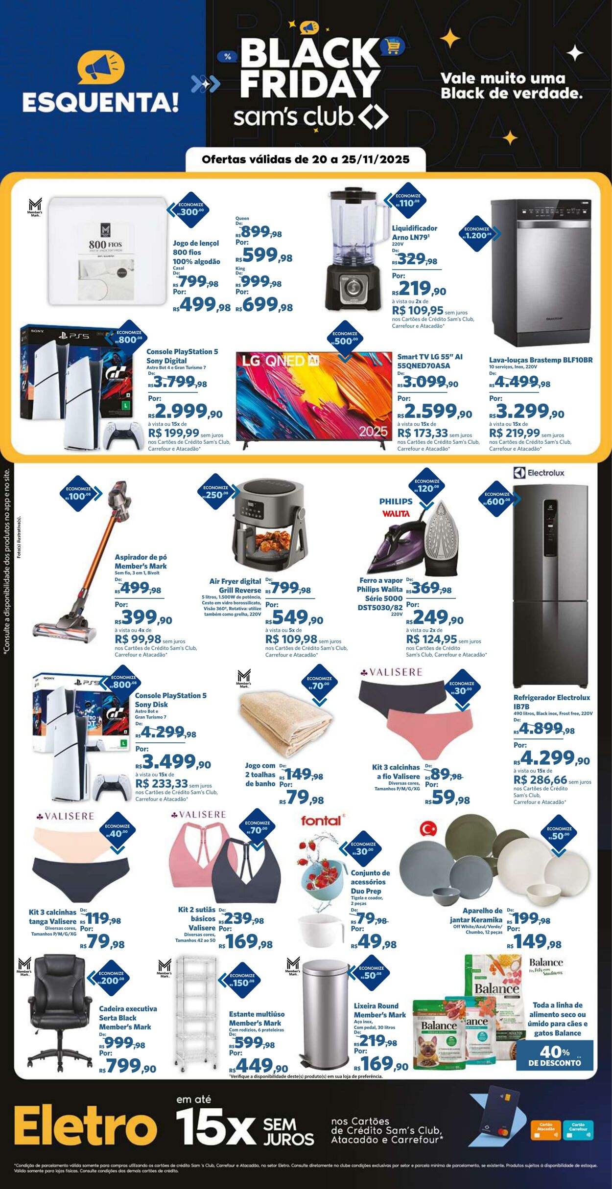 Folheto Sam's Club 20.11.2025 - 25.11.2025