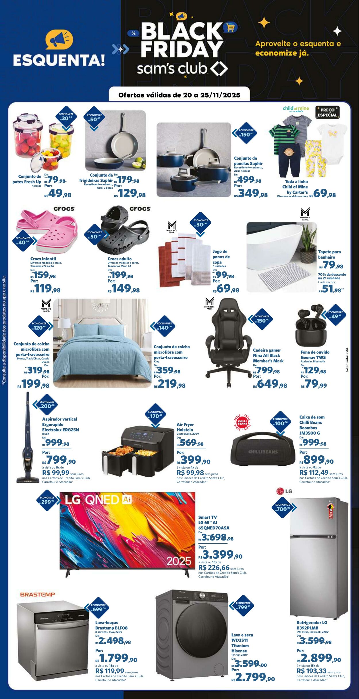 Folheto Sam's Club 20.11.2025 - 25.11.2025
