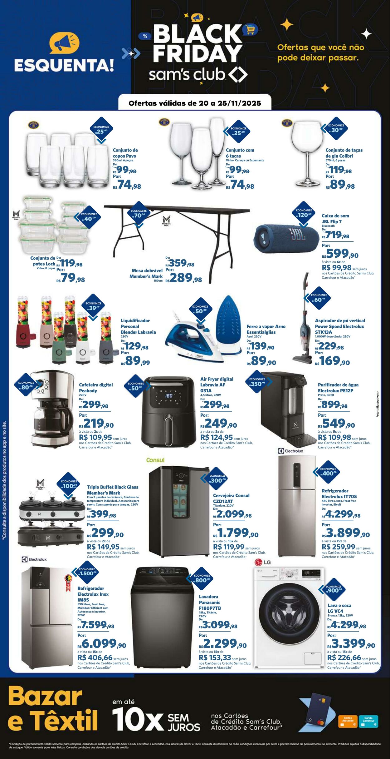 Folheto Sam's Club 20.11.2025 - 25.11.2025