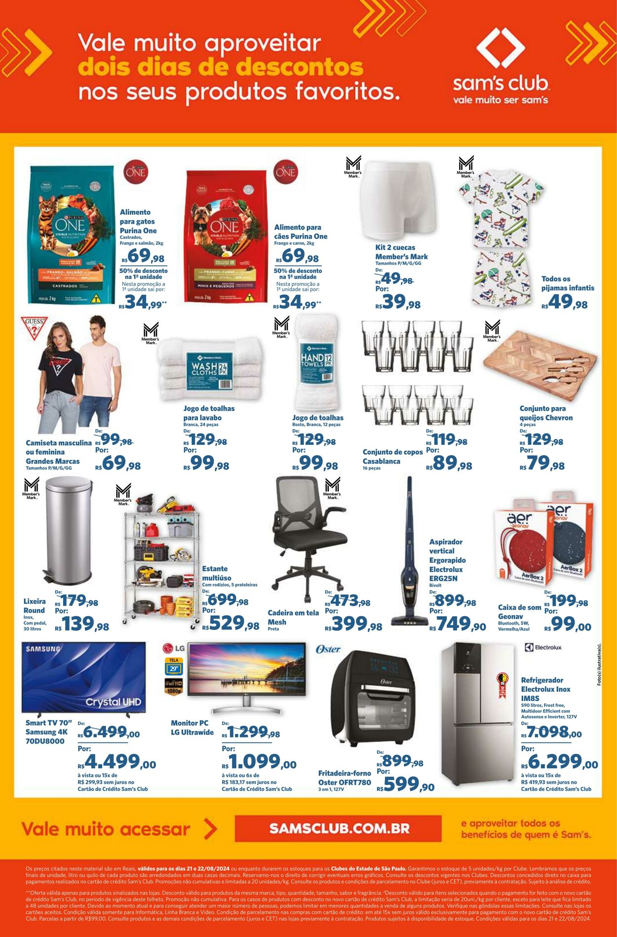 Folheto Sam's Club 21.08.2024 - 22.08.2024