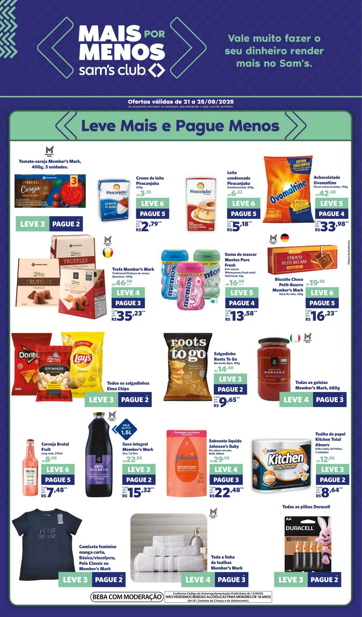 Folheto Sam's Club 21.08.2025 - 25.08.2025