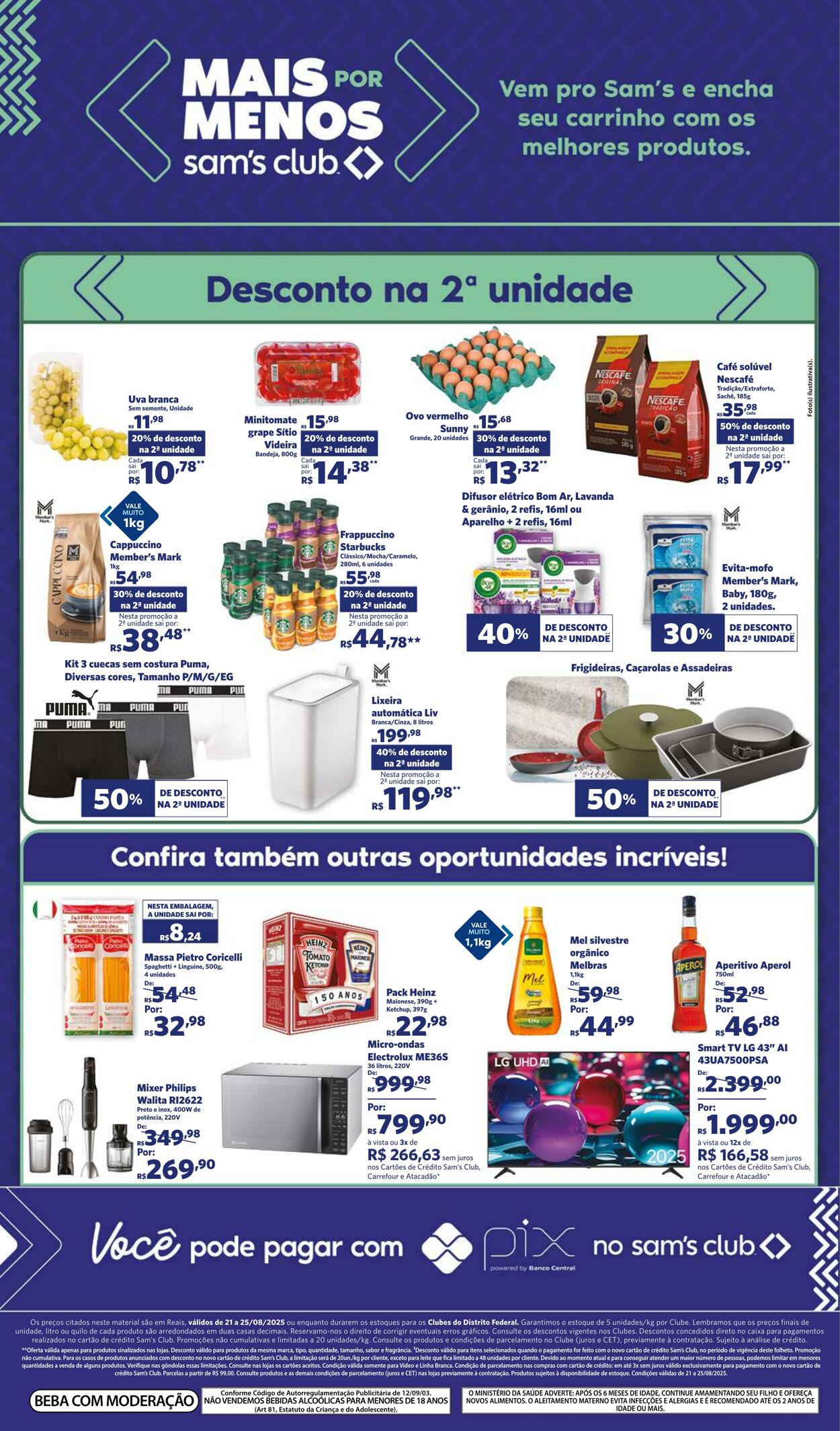 Folheto Sam's Club 21.08.2025 - 25.08.2025