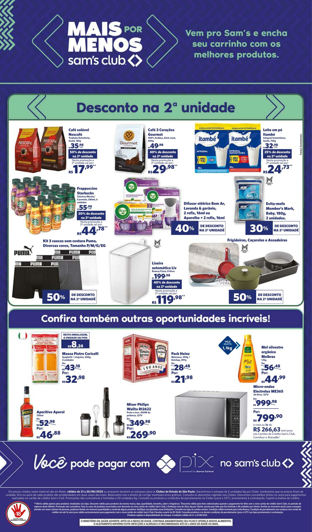 Folheto Sam's Club 21.08.2025 - 25.08.2025