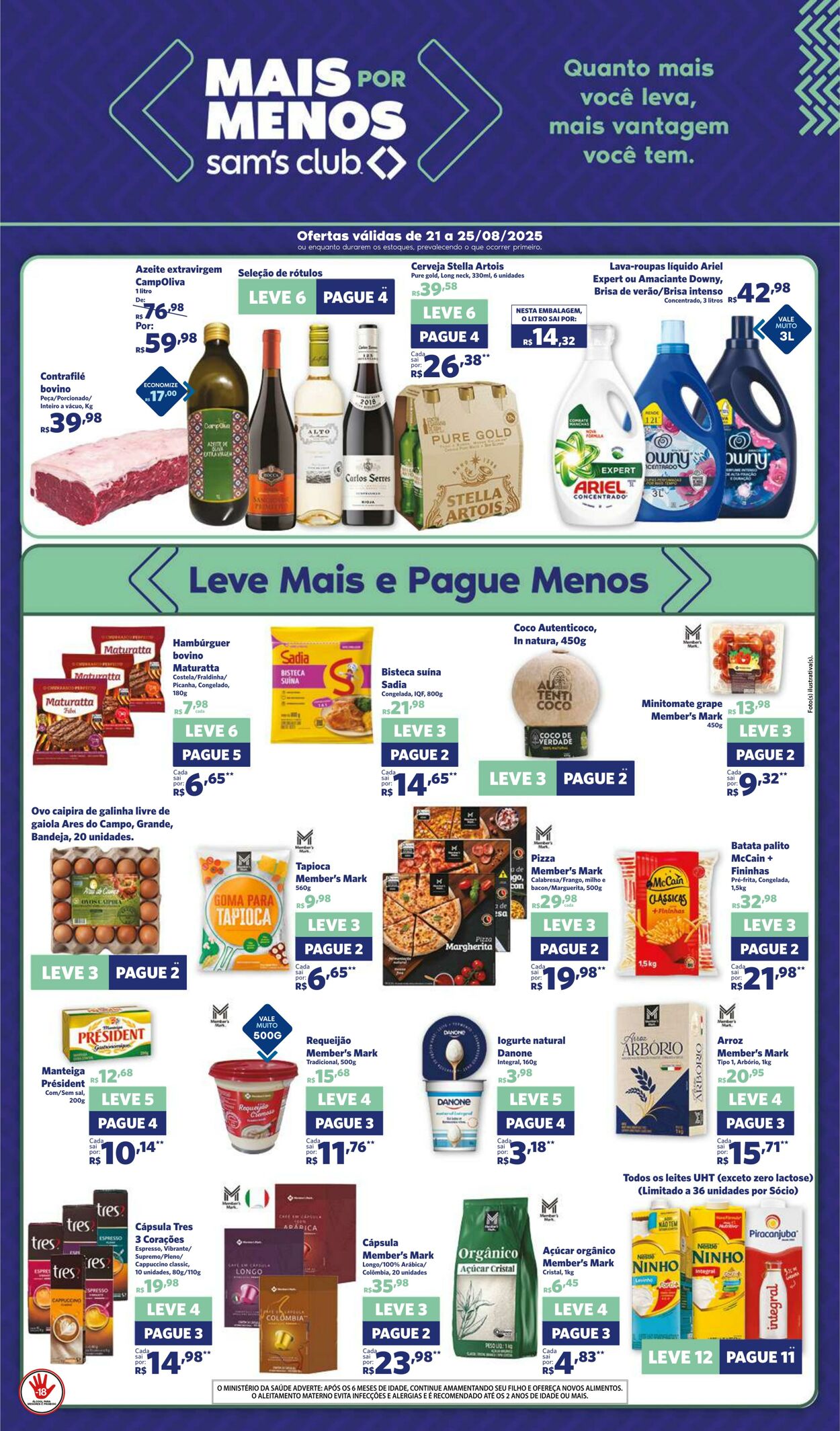 Folheto Sam's Club 21.08.2025 - 25.08.2025