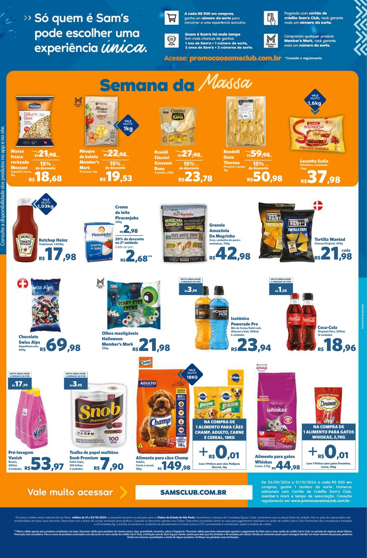 Folheto Sam's Club 21.10.2024 - 23.10.2024