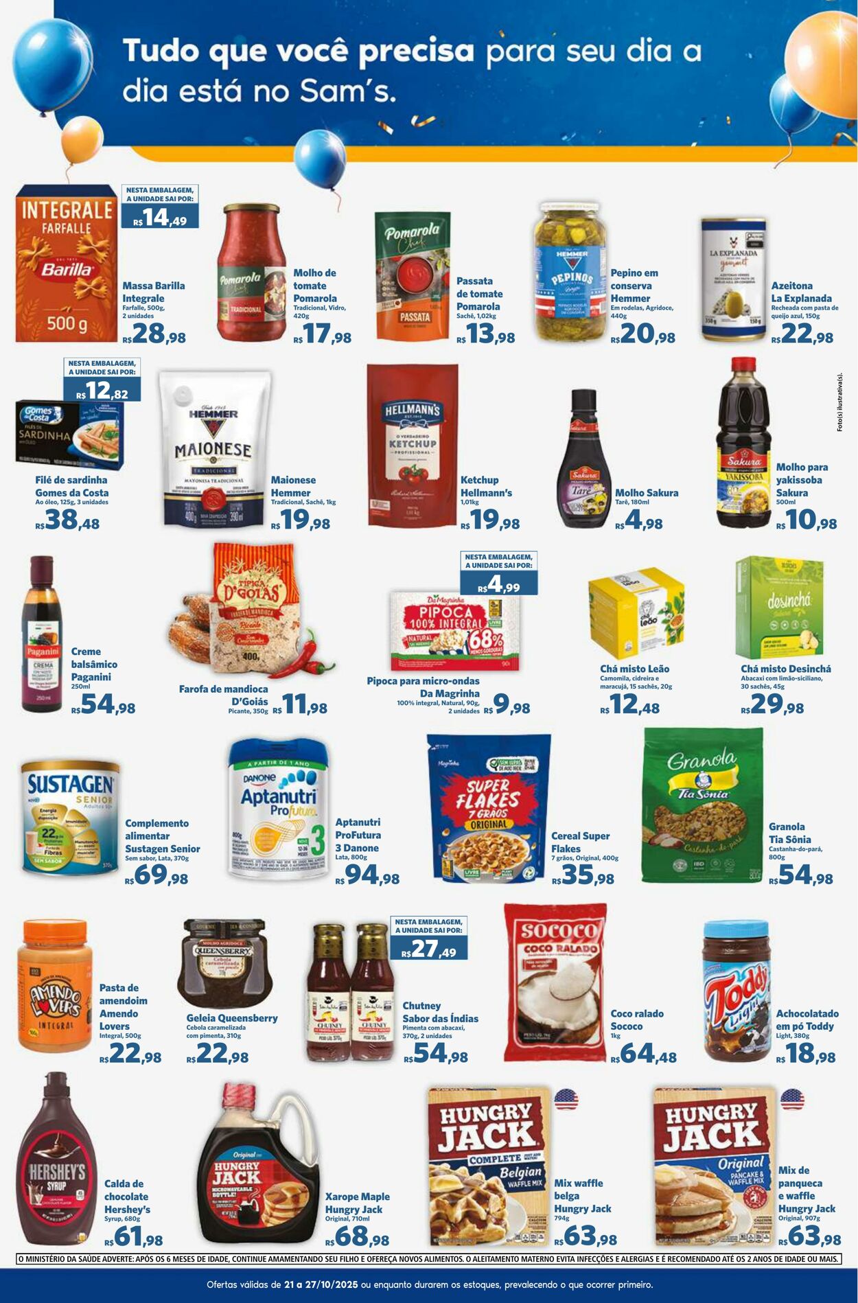 Folheto Sam's Club 21.10.2025 - 27.10.2025