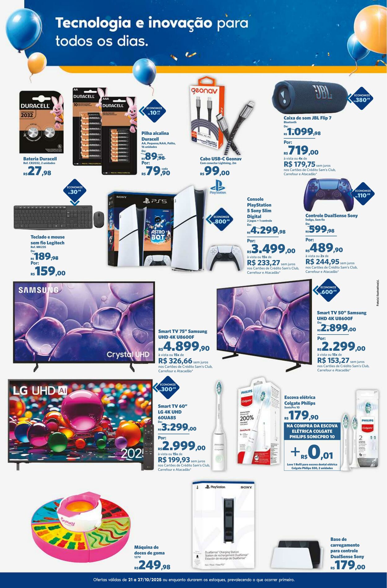 Folheto Sam's Club 21.10.2025 - 27.10.2025