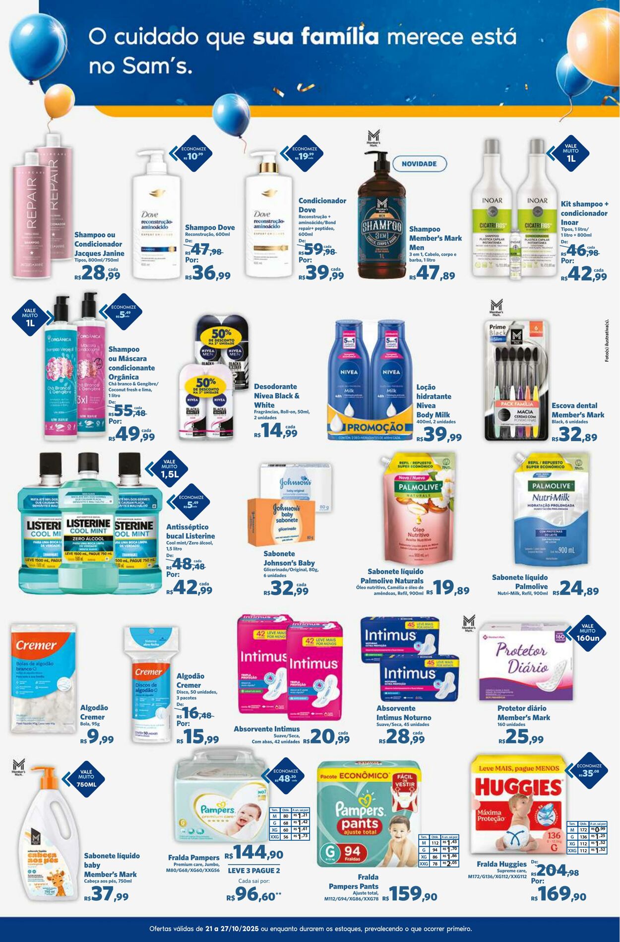 Folheto Sam's Club 21.10.2025 - 27.10.2025