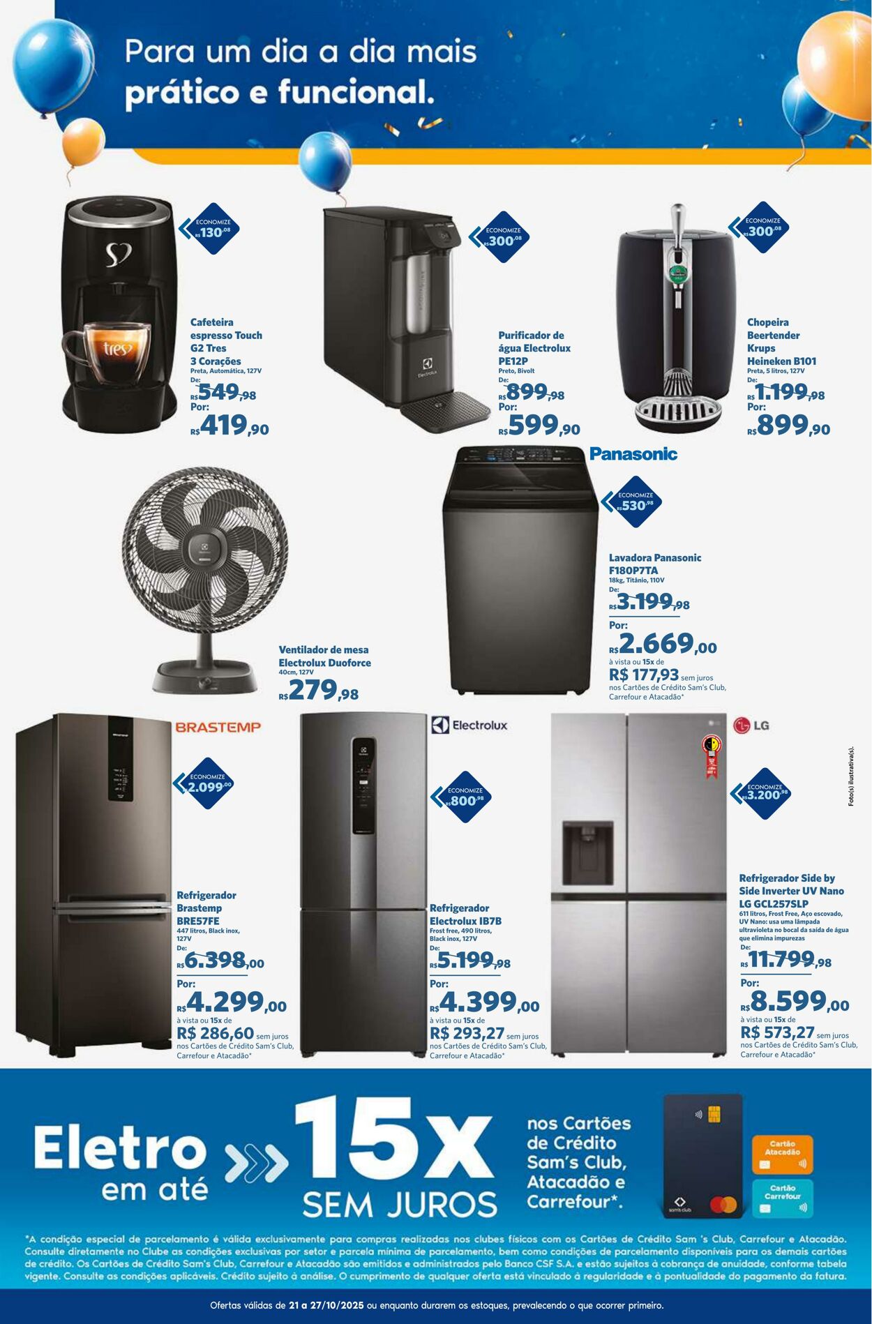 Folheto Sam's Club 21.10.2025 - 27.10.2025